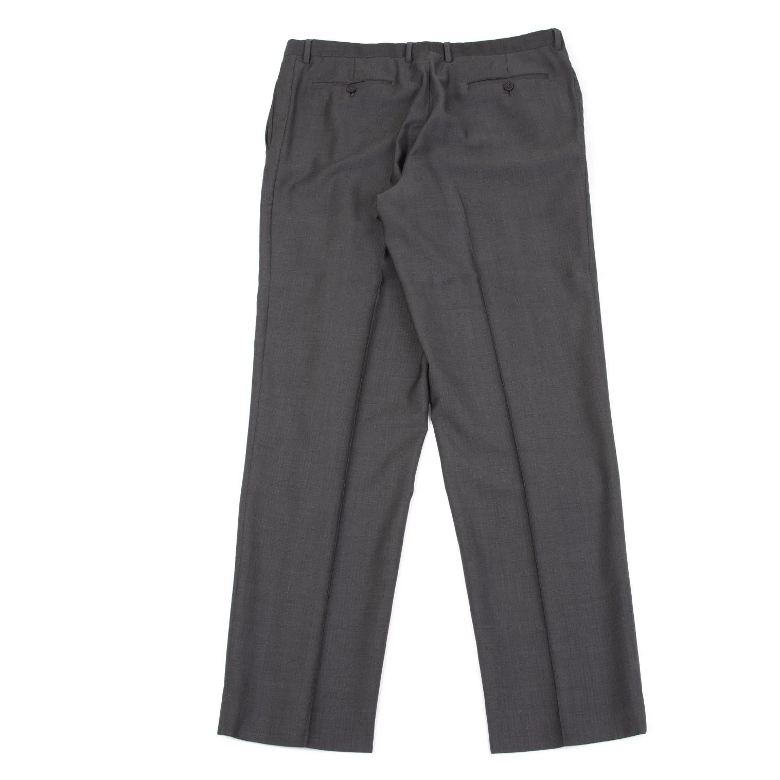 Armani Collezioni Wool Shadow Stripe Pants in Gray, Size 54 Size US 26 / EU 42 - 9 Thumbnail