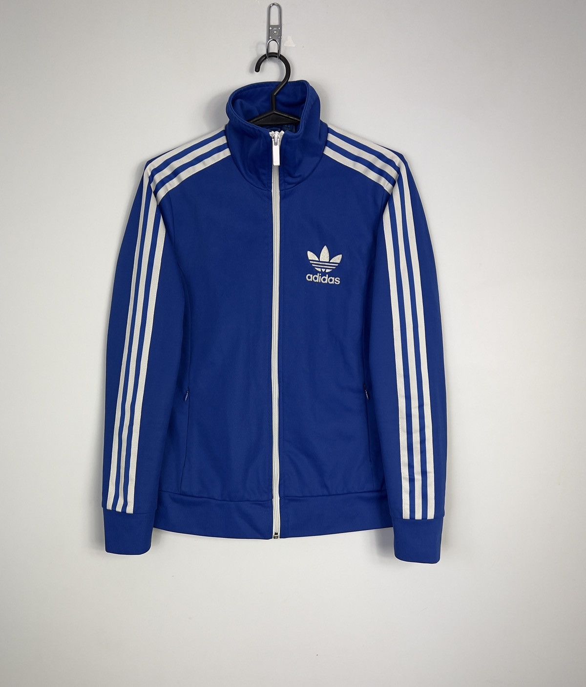 Adidas Sweatshirt Adidas Stripes Zipped Vintage Y2K Blue Size M / US 6-8 / IT 42-44 - 1 Thumbnail