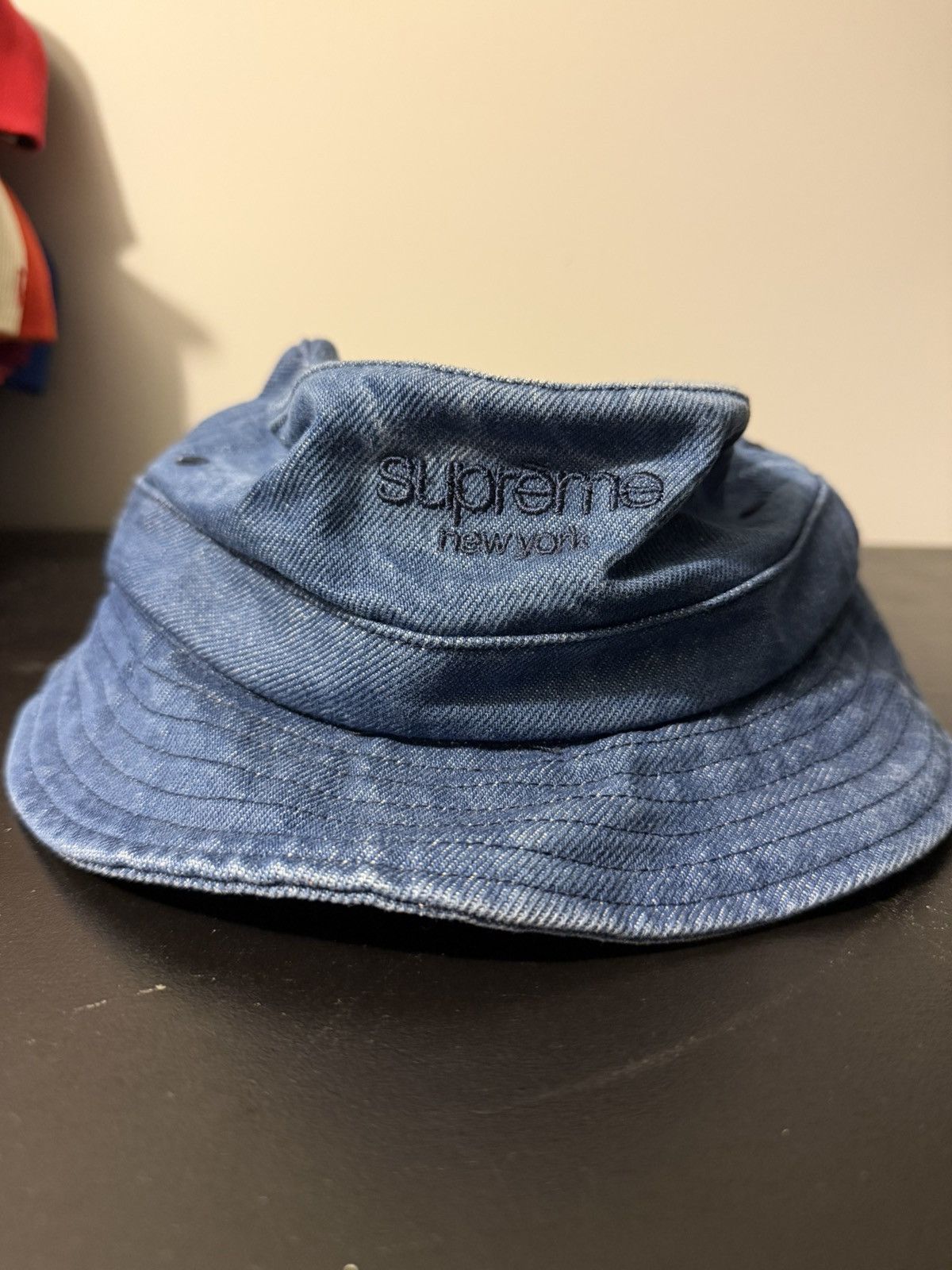 Streetwear × Supreme × Vintage Supreme Frayed Patchwork Denim