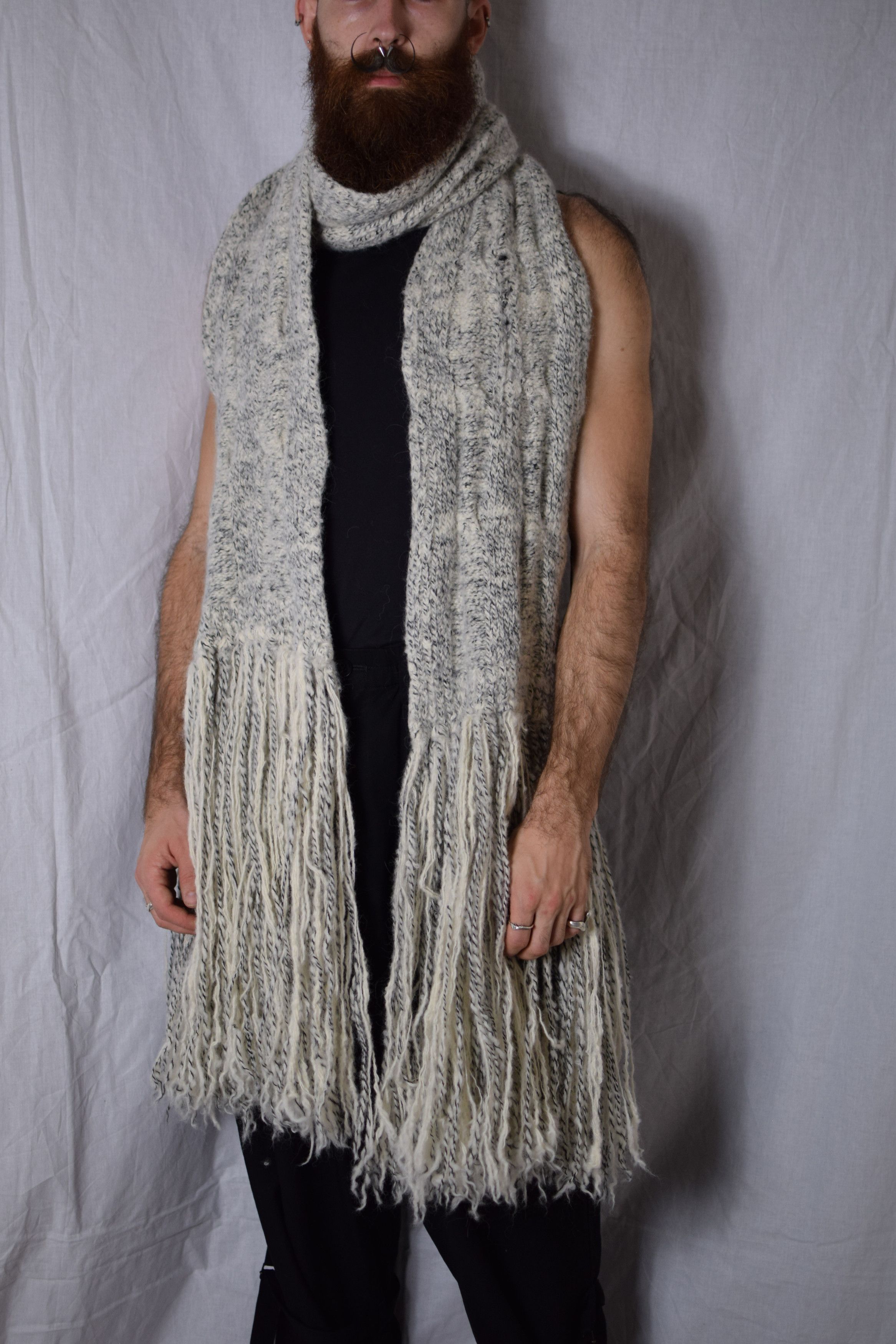 Julius Julius AW17 Neuromantika Alpaca Scarf - 597STU1 Size ONE SIZE - 3 Thumbnail
