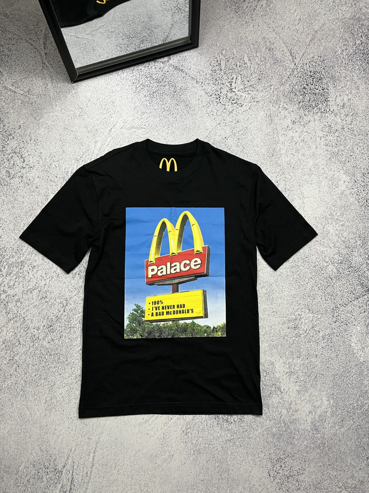 Palace Palace x McDonald’s Sign T-Shirt - Black Limited Graphic Tee Size US S / EU 44-46 / 1 - 1 Thumbnail