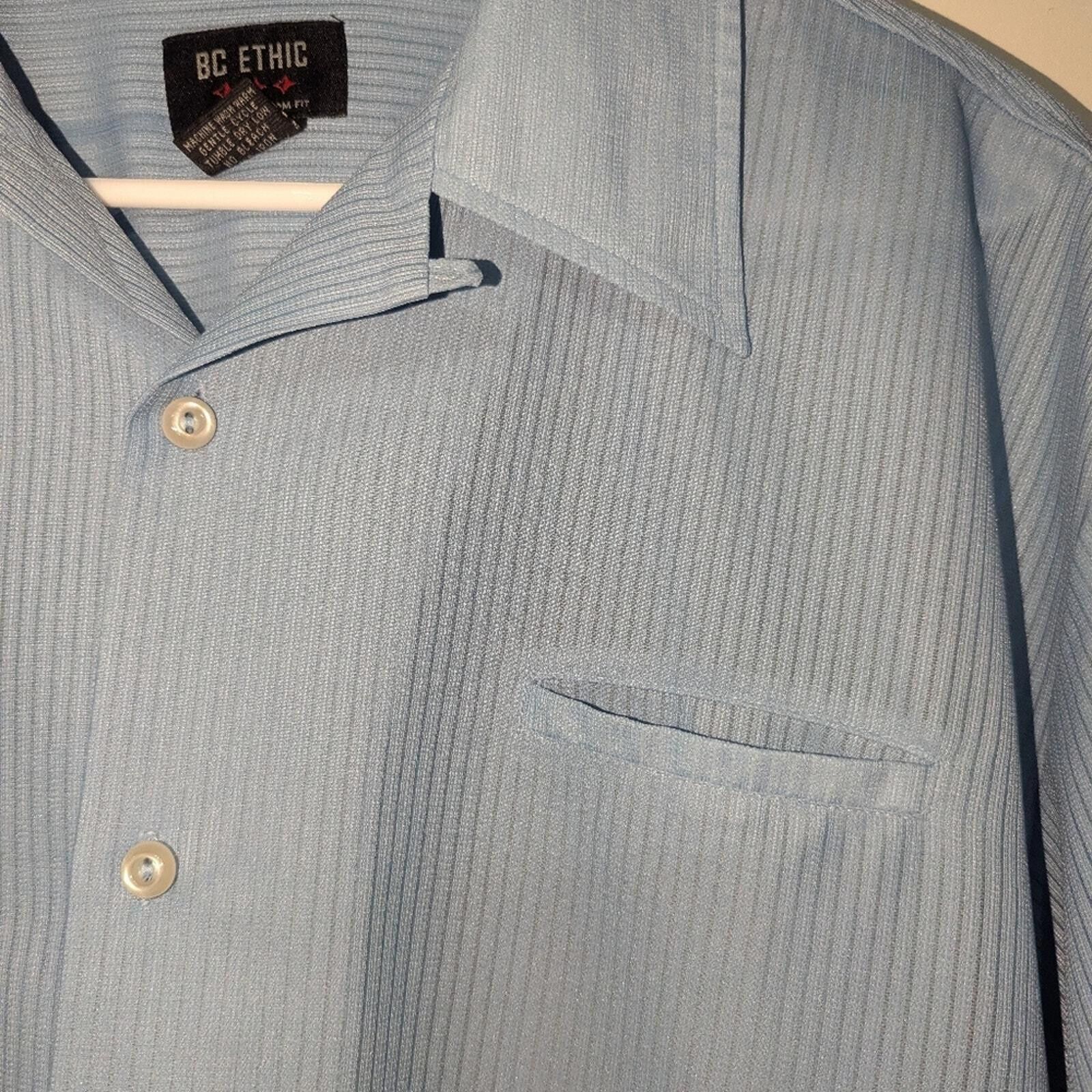 Bc Ethic Vintage BC Ethic Shirt Men XL Blue Bowling Lounge Retro Size US XL / EU 56 / 4 - 2 Thumbnail