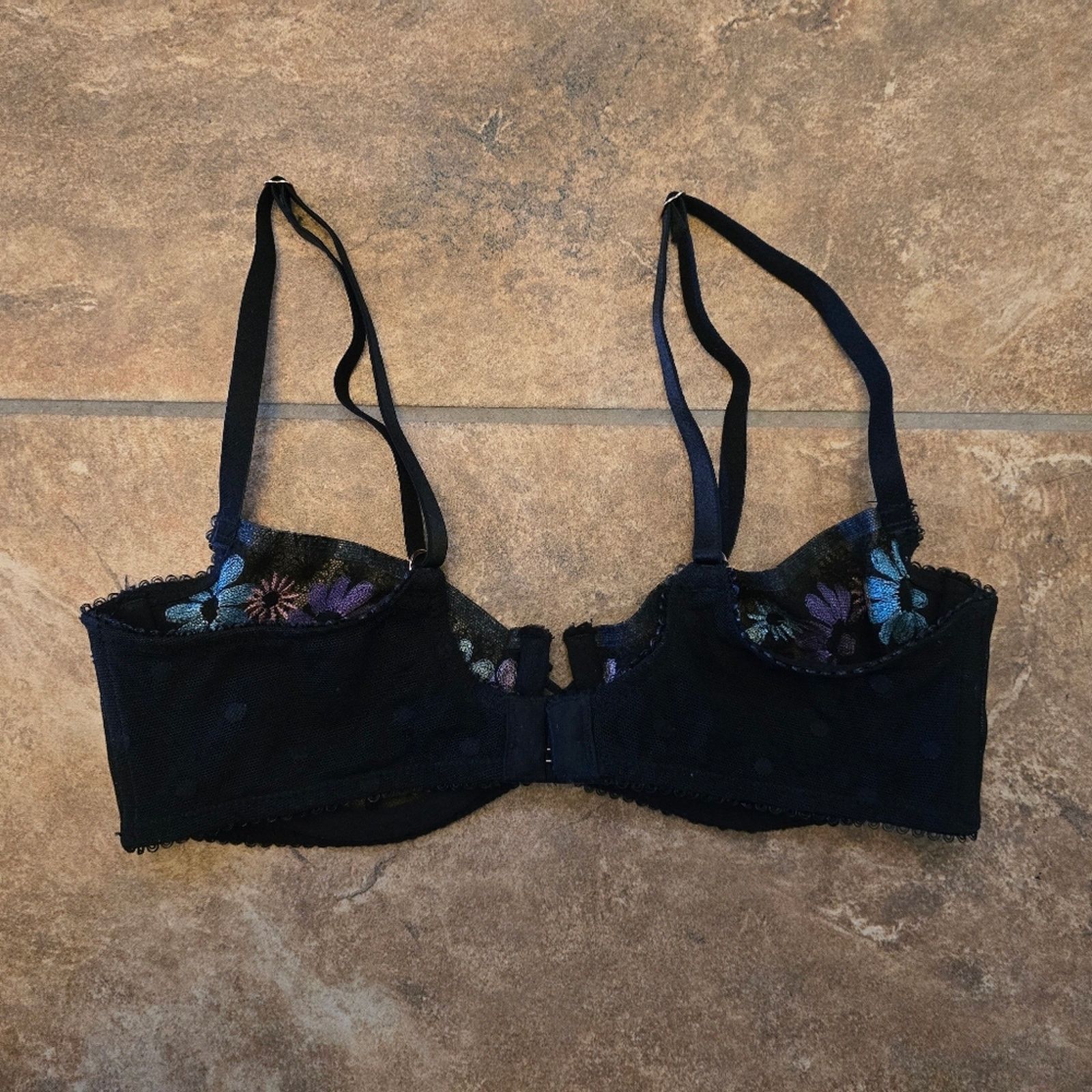 Other Black | SAVAGE X FENTY | Floral Demi Bra Size ONE SIZE - 2 Thumbnail