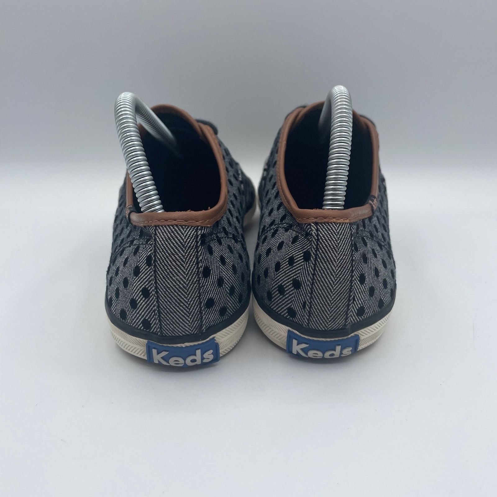 Keds Keds Gray Black Polka Dot Low Canvas Shoes Womens 8.5 Size US 8.5 / IT 38.5 - 3 Thumbnail