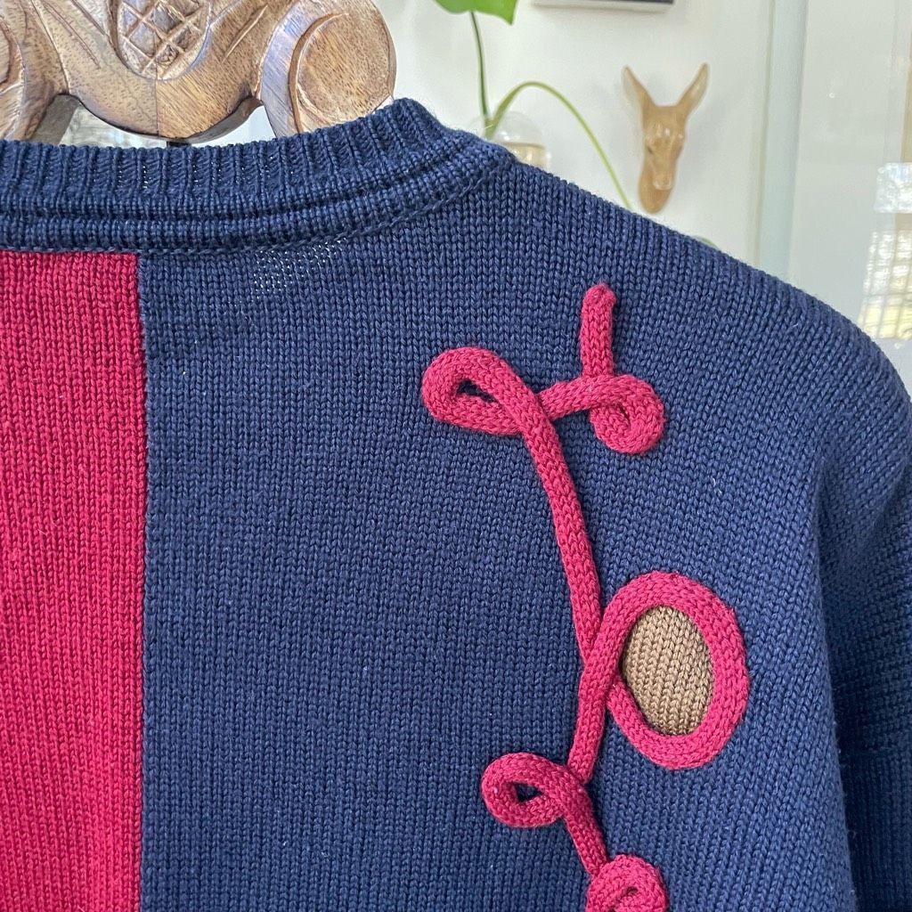 Andrew Fezza Vintage 90s Andrew Fezza 3D Knit Sweater MET MMA Exhibit Des Size US L / EU 52-54 / 3 - 6 Thumbnail