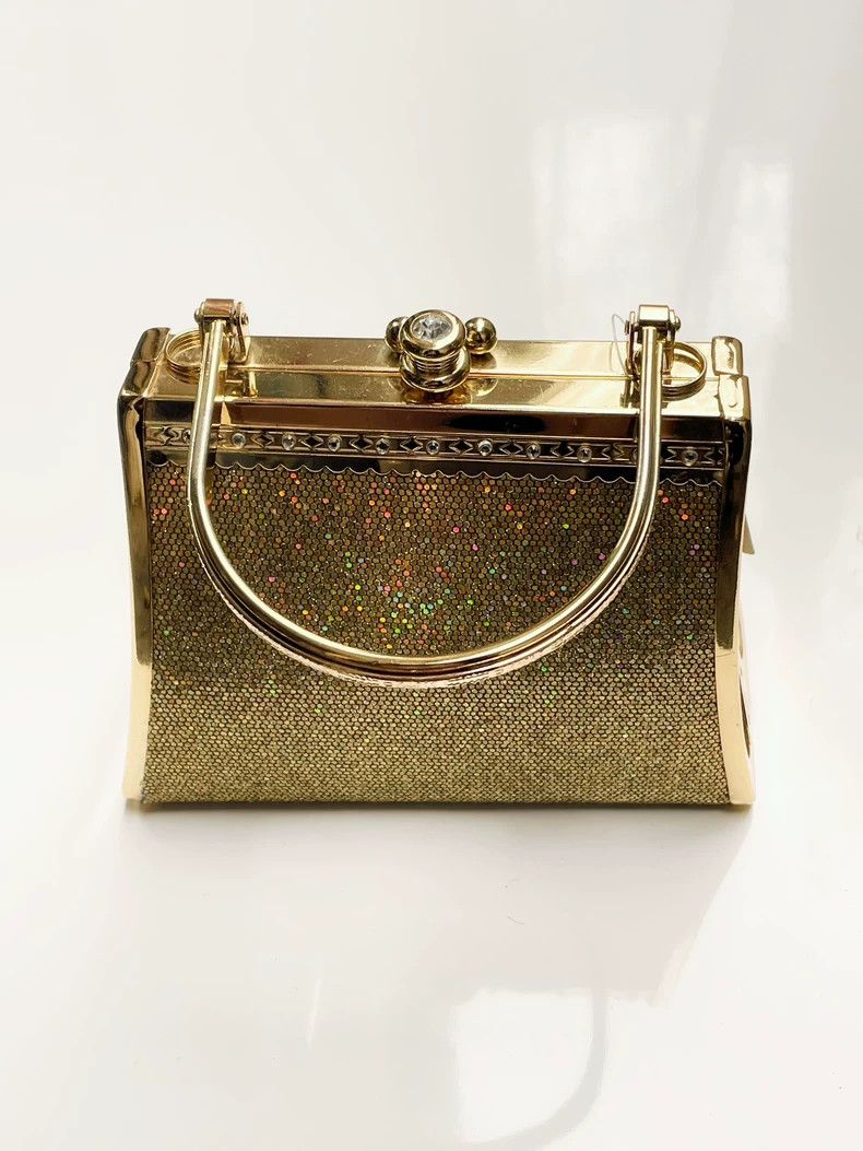 Kenzo Kenzo Gold sequin pie pair gold handbag 2504-Nextarrow Size ONE SIZE - 2 Thumbnail