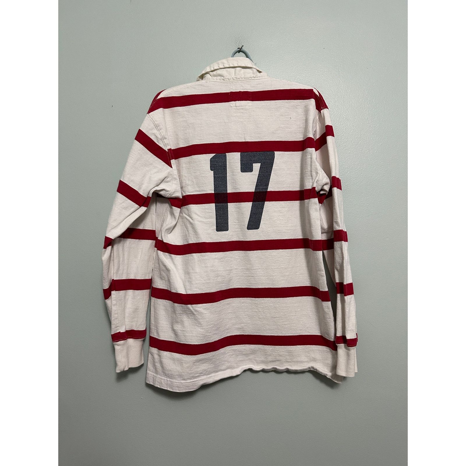 American Eagle Outfitters American Eagle red striped rugby shirt size S Size US S / EU 44-46 / 1 - 3 Thumbnail