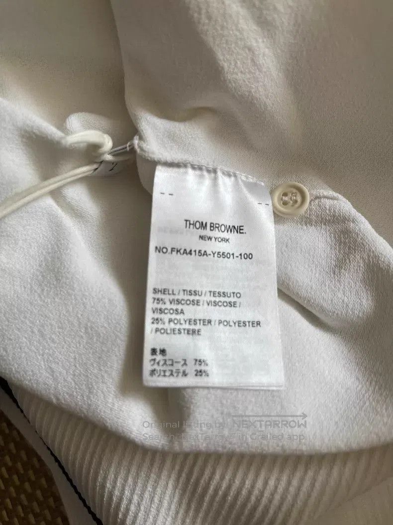 Thom Browne Thom Browne White Long Sleeve Size US XL / EU 56 / 4 - 8 Thumbnail