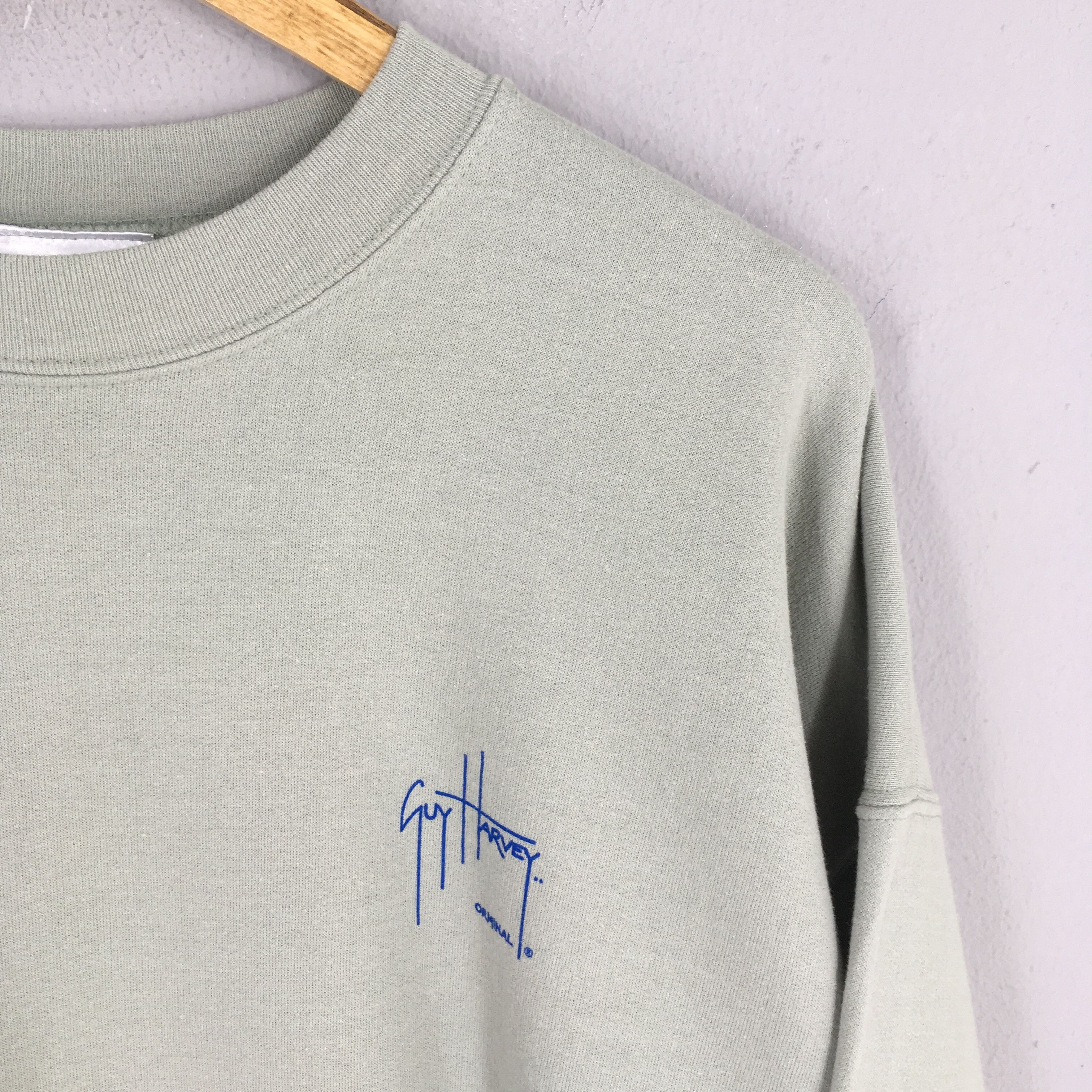 Guy Harvey Vintage 90s Guy Harvey Fishing Green Sweatshirt XLarge Size US XL / EU 56 / 4 - 5 Thumbnail