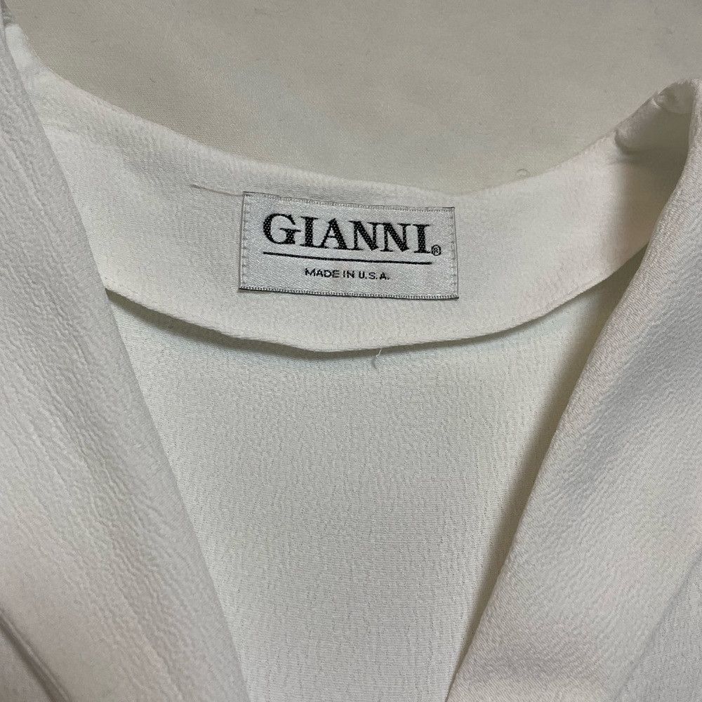 Gianni Valentino Vintage Gianni White Sleeveless Shirt Size 12 Size XL / US 12-14 / IT 48-50 - 5 Thumbnail