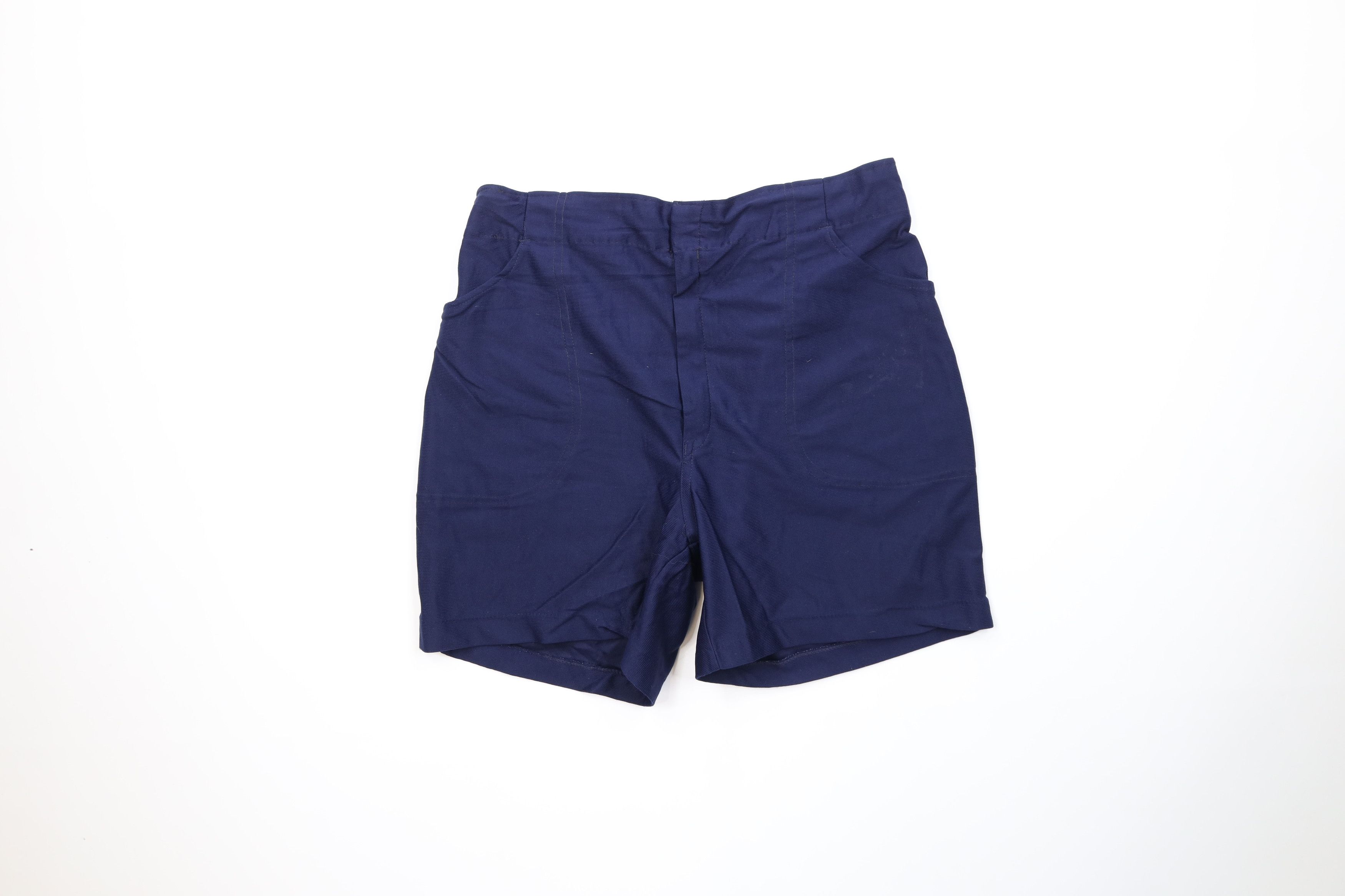 Vintage Vintage 60s Streetwear Coaches Shorts Navy Blue Nylon USA Size US 34 / EU 50 - 1 Thumbnail