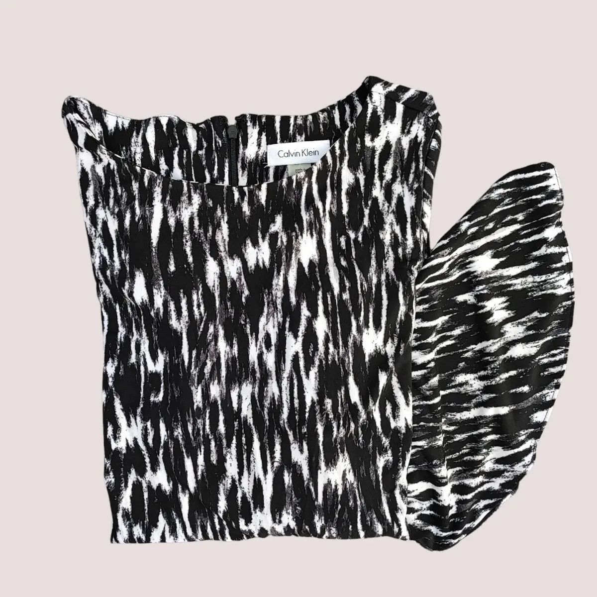 Calvin Klein Calvin Klein Black & White Animal Print-Fashionella Size S / US 4 / IT 40 - 5 Thumbnail