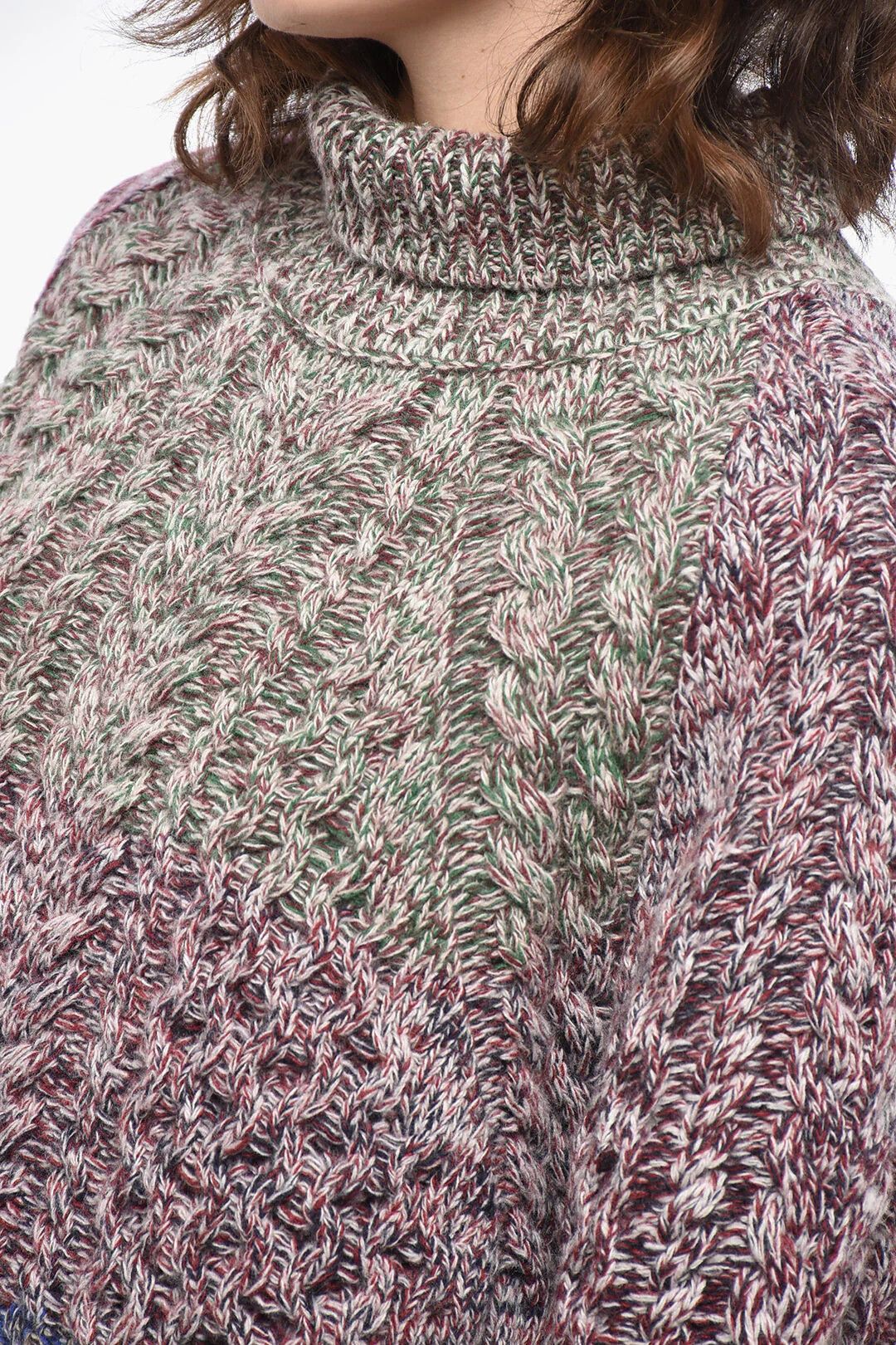 Golden Goose og1mm0426 Wool & Nylon Turtleneck Sweater in Multicolor Size M / US 6-8 / IT 42-44 - 3 Thumbnail