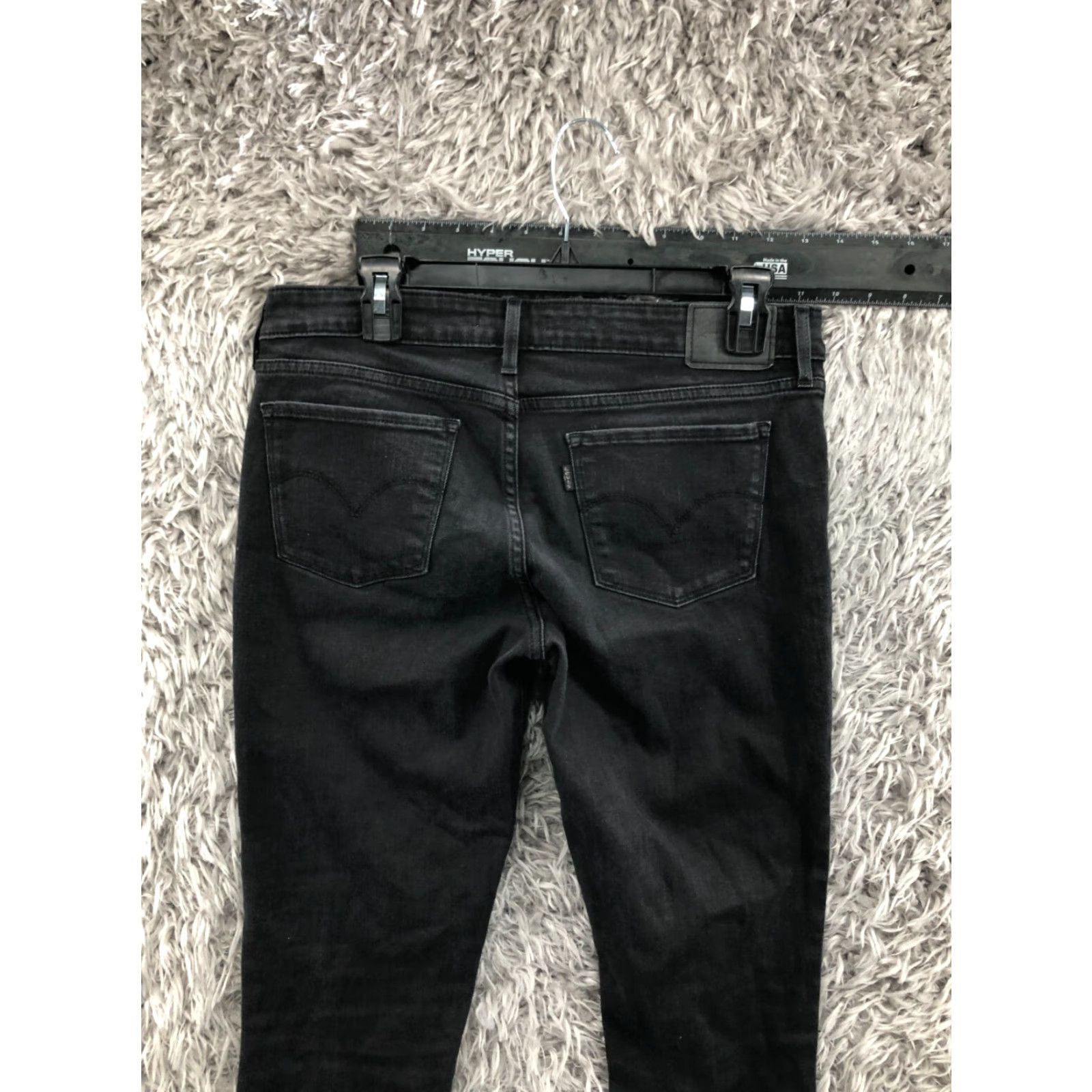 Levi's Levi's 711 Skinny Jeans Size 30 Womens Dark Wash Black Skinny Jeans 30 in Black Levi's 711 Women Modern American Classic Dark Denim Size 30" / US 8 / IT 44 - 7 Thumbnail