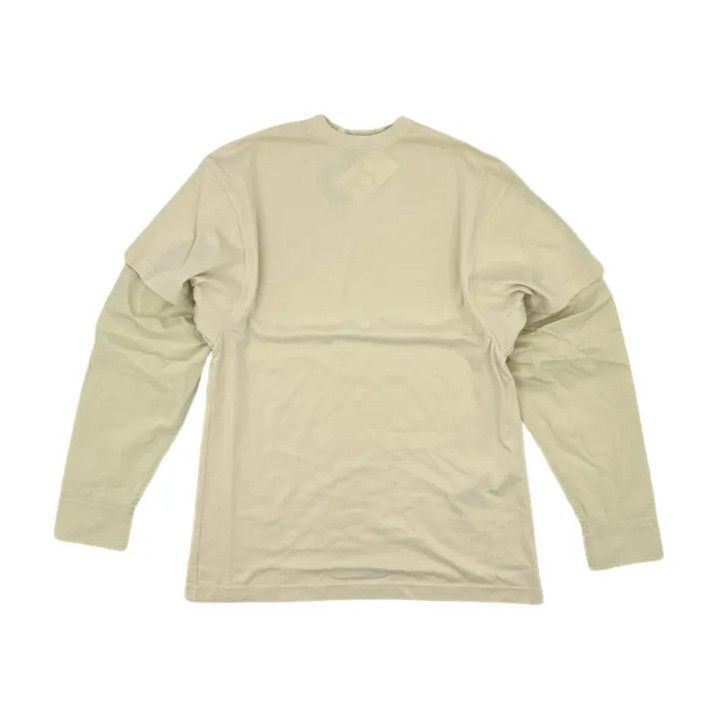 Balenciaga Balenciaga Minimalist Long Sleeve T-Shirt in Beige Size US M / EU 48-50 / 2 - 1 Thumbnail