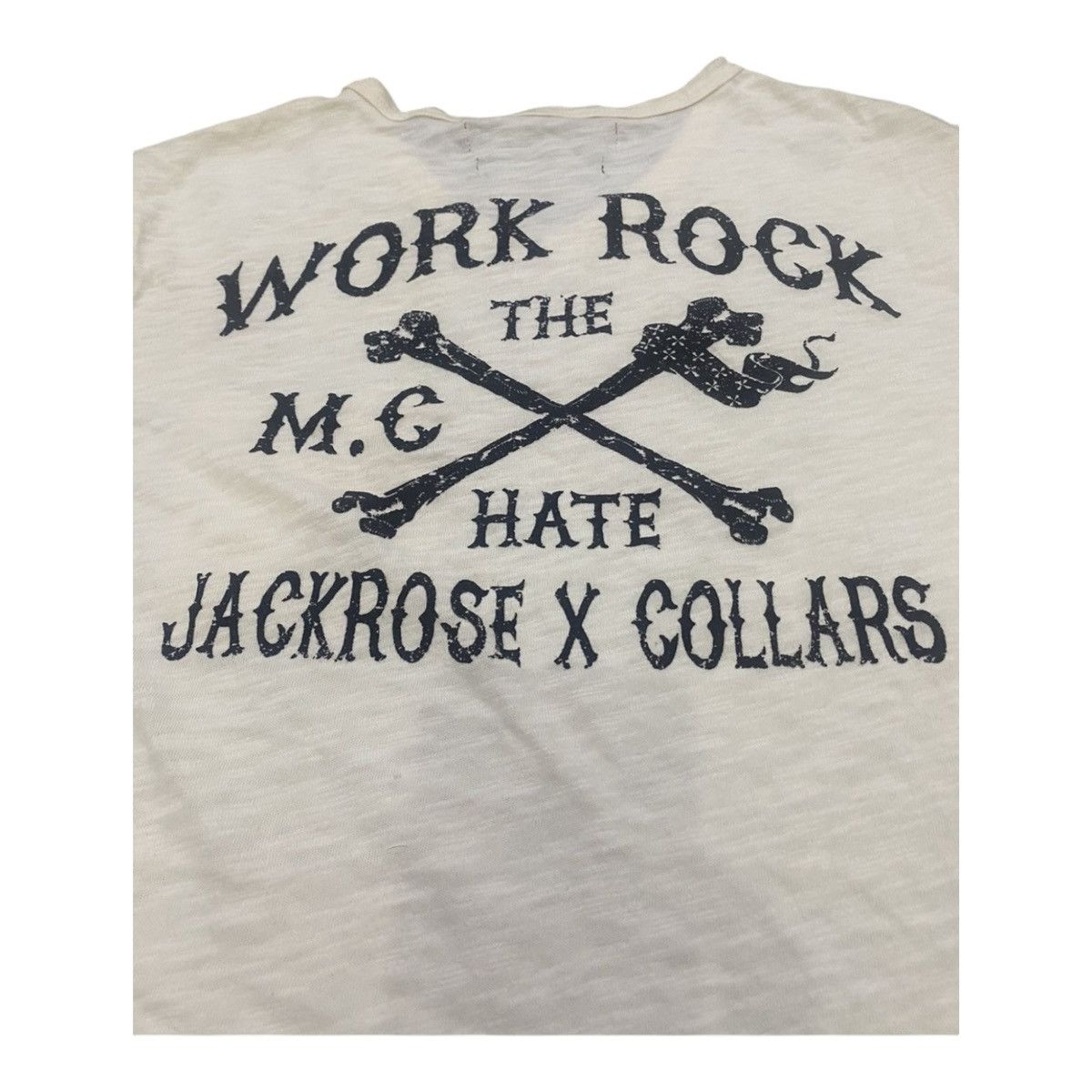 JACKROSE JACK ROSE X COLLARS WORK ROCK THE HATE CROSS BONE SHIRT Size US L / EU 52-54 / 3 - 3 Thumbnail