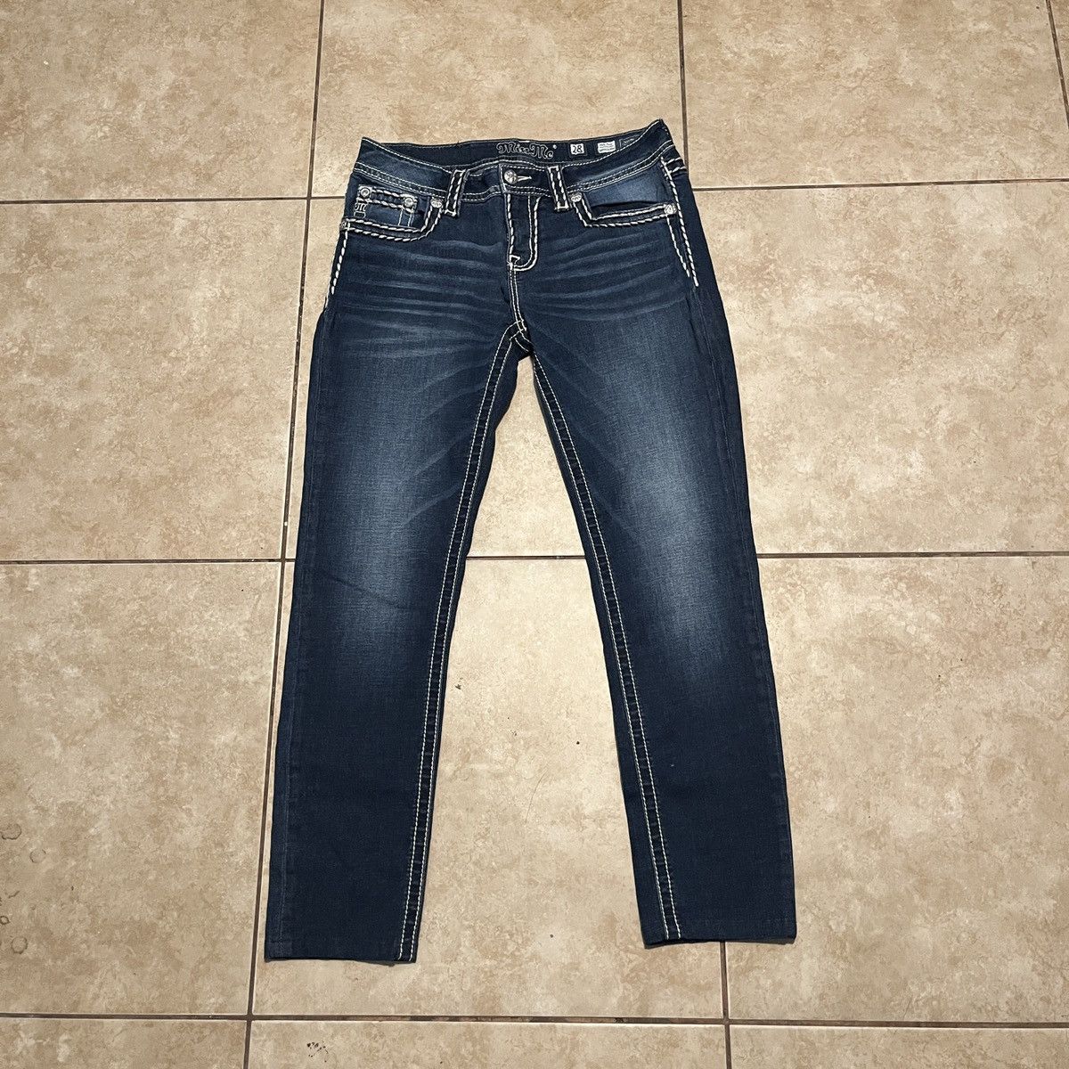 Miss Me × Vintage Miss Me Mid Rise Skinny Jeans Size 28" / US 6 / IT 42 - 1 Thumbnail