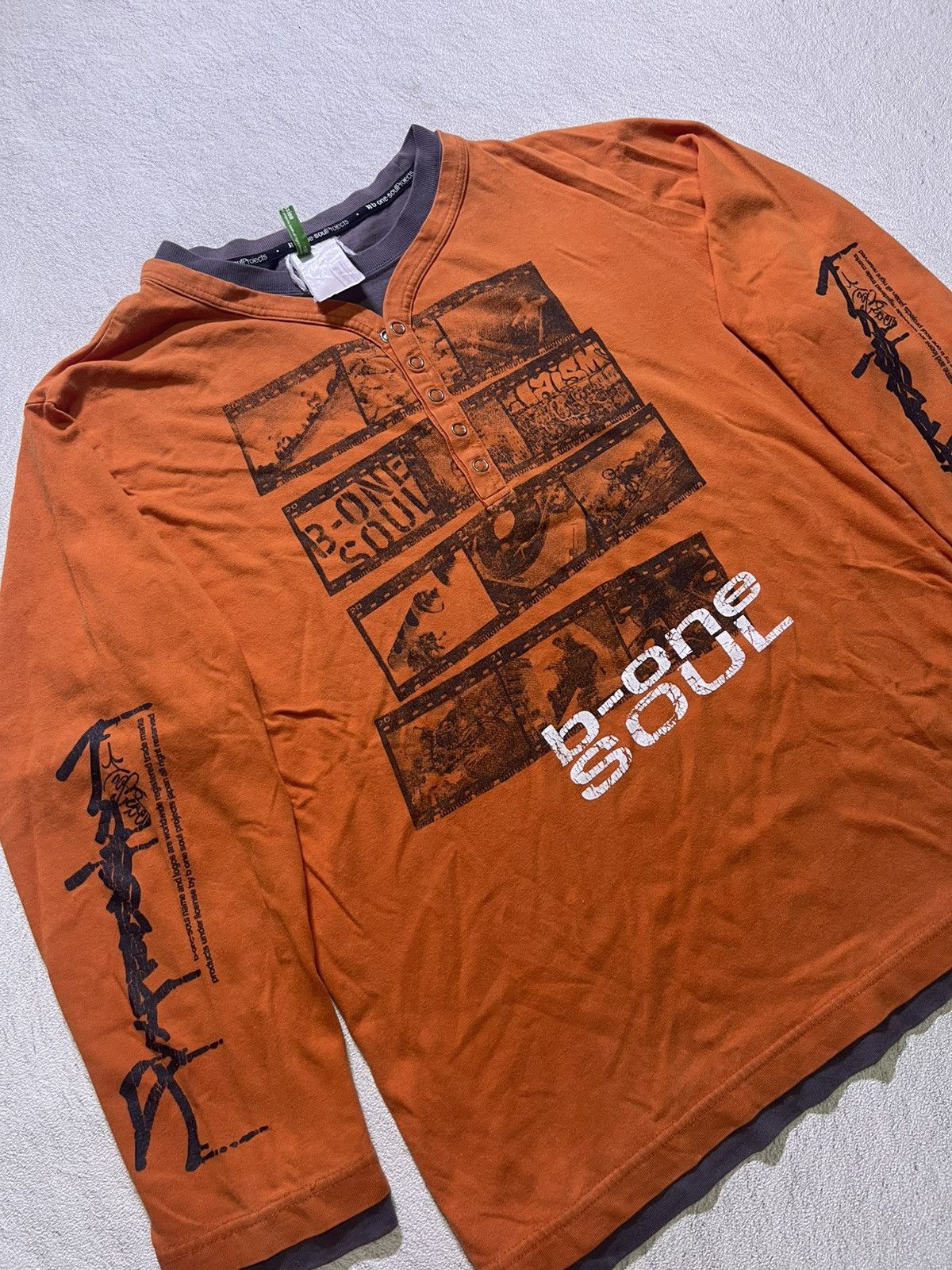 Hysteric Glamour VTG Y2K B ONE SOUL long sleeve tshirt Size US M / EU 48-50 / 2 - 3 Thumbnail
