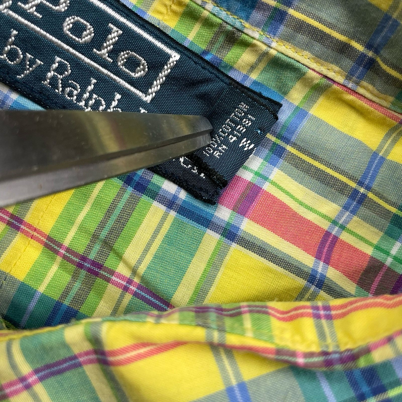 Polo Ralph Lauren VTG Polo Ralph Lauren Men's 100% Cotton Work Shirt Pastel Pl Size US L / EU 52-54 / 3 - 4 Thumbnail