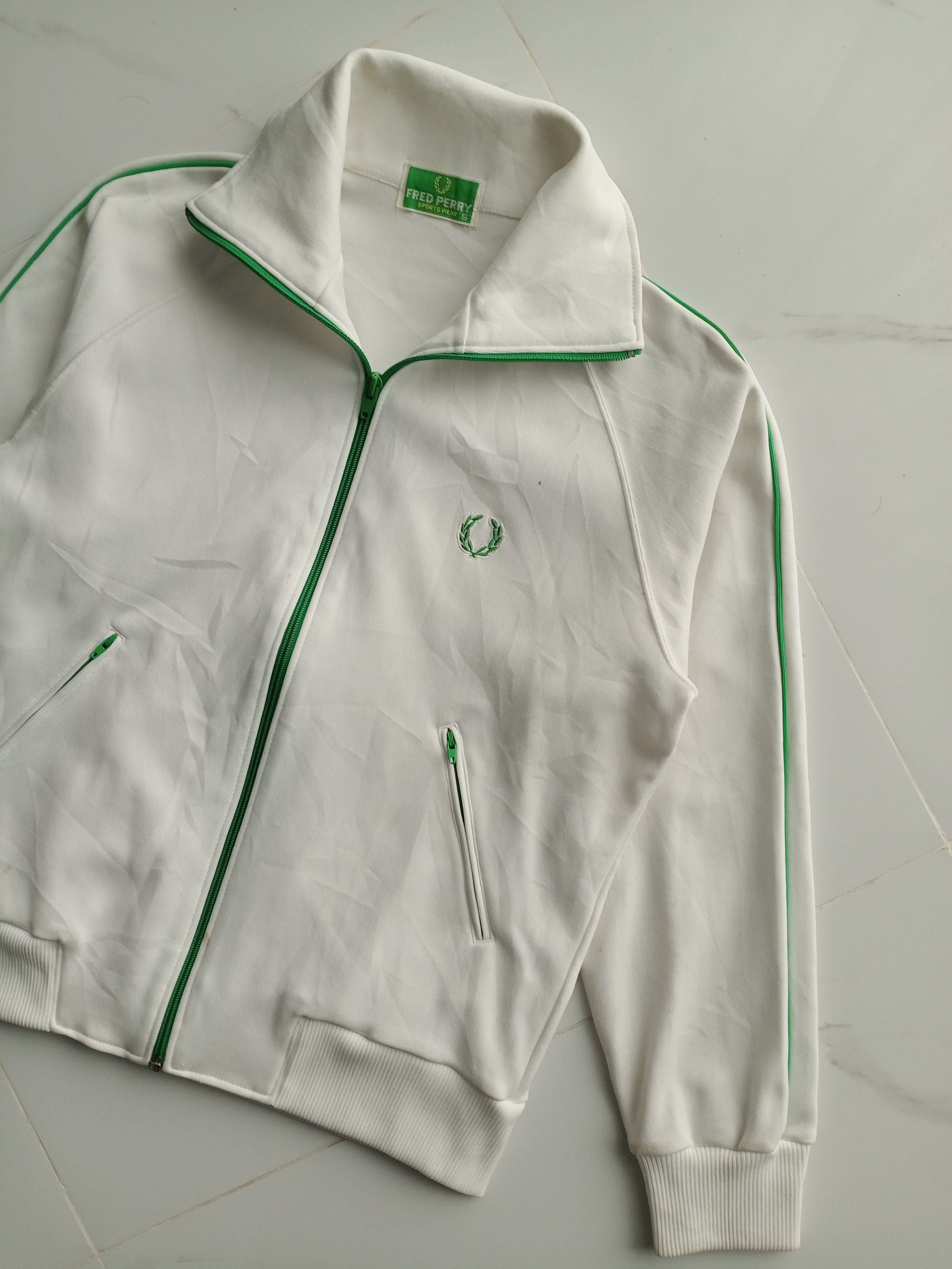 Fred Perry Vintage 80s Fred Perry Trainer Jacket Zip Skinhead Punk Size US S / EU 44-46 / 1 - 2 Thumbnail