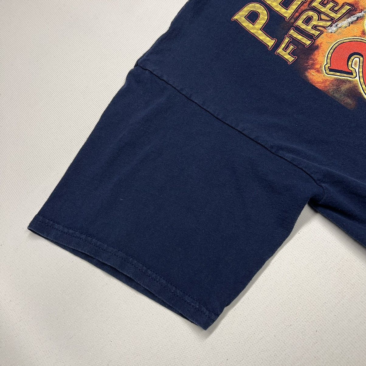 Vintage Fire Rescue Tee Shirt Blue Fighter Bucks County PA Truck Size US XL / EU 56 / 4 - 16 Thumbnail