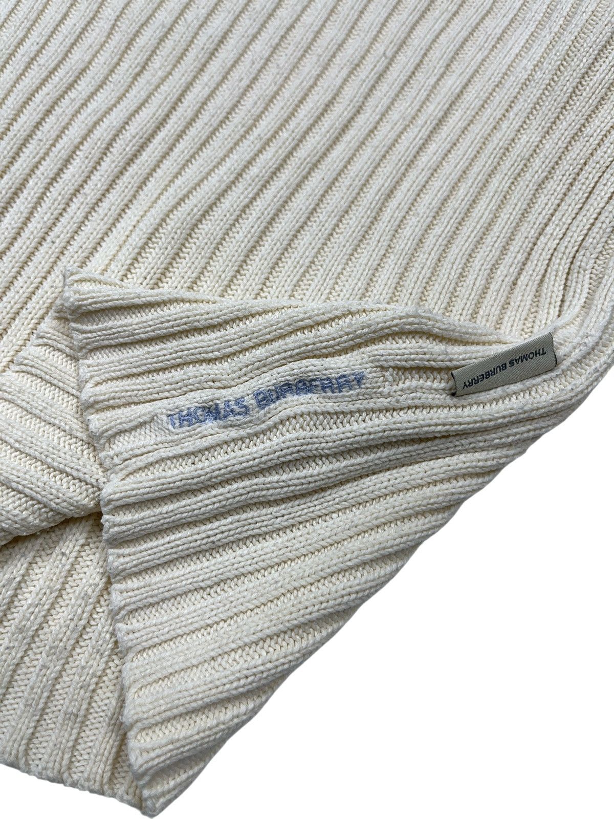 Burberry × Vintage Vintage Thomas Burberry Turtle Neck Ribbed Sweater Size S / US 4 / IT 40 - 3 Thumbnail
