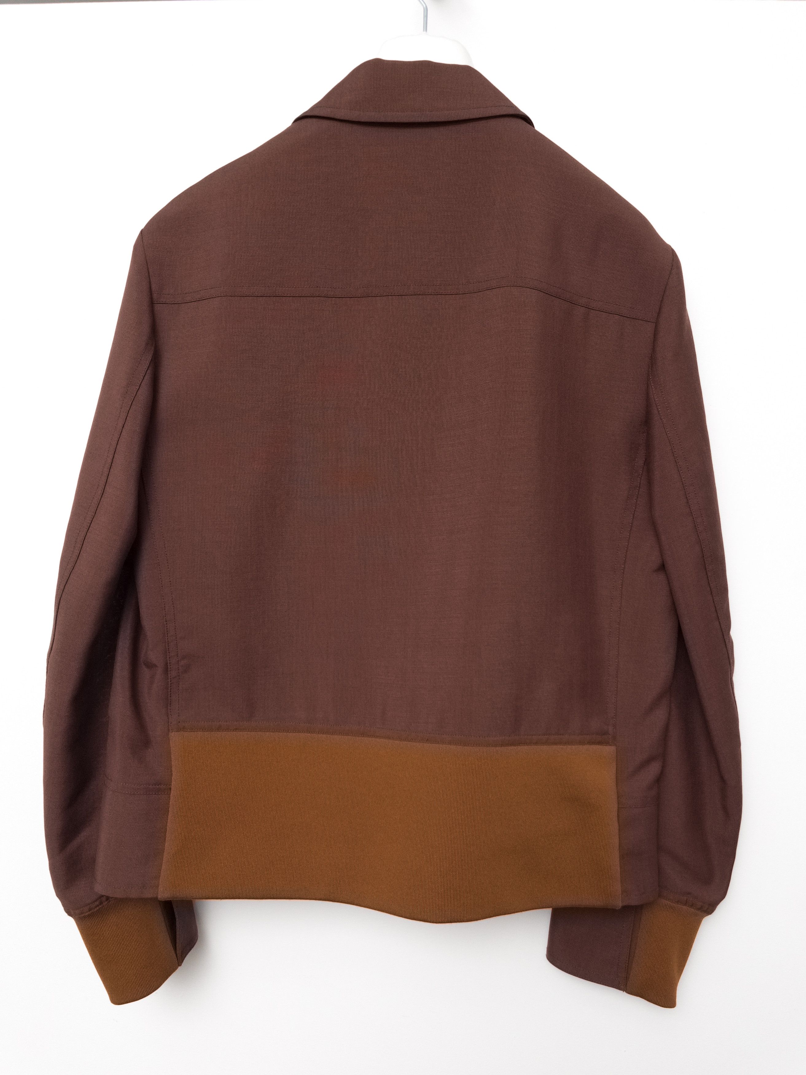 Valentino Valentino SS17 Tropical Wool Blouson Burgundy Brown Size US M / EU 48-50 / 2 - 4 Thumbnail