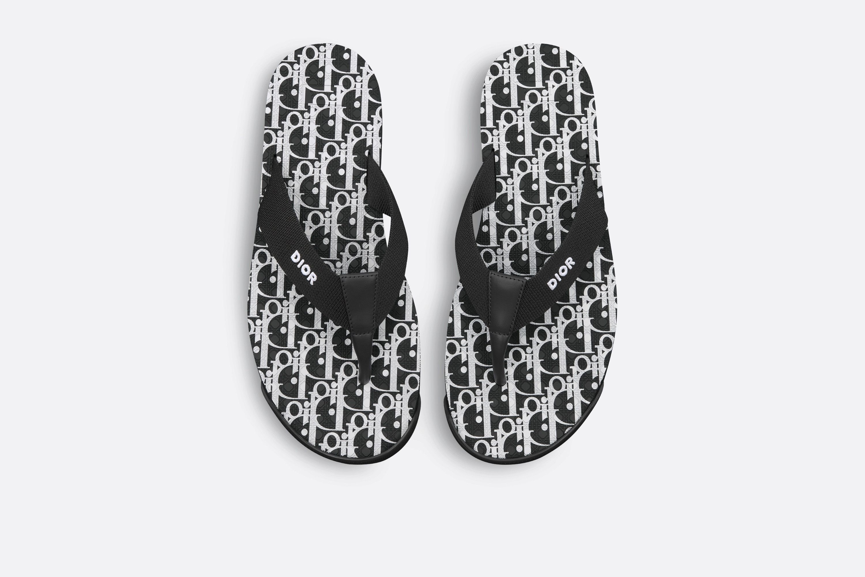 Dior o1w1db10425 3SN288 Alpha Thong Sandals in Black Size US 9.5 / EU 42-43 - 3 Thumbnail
