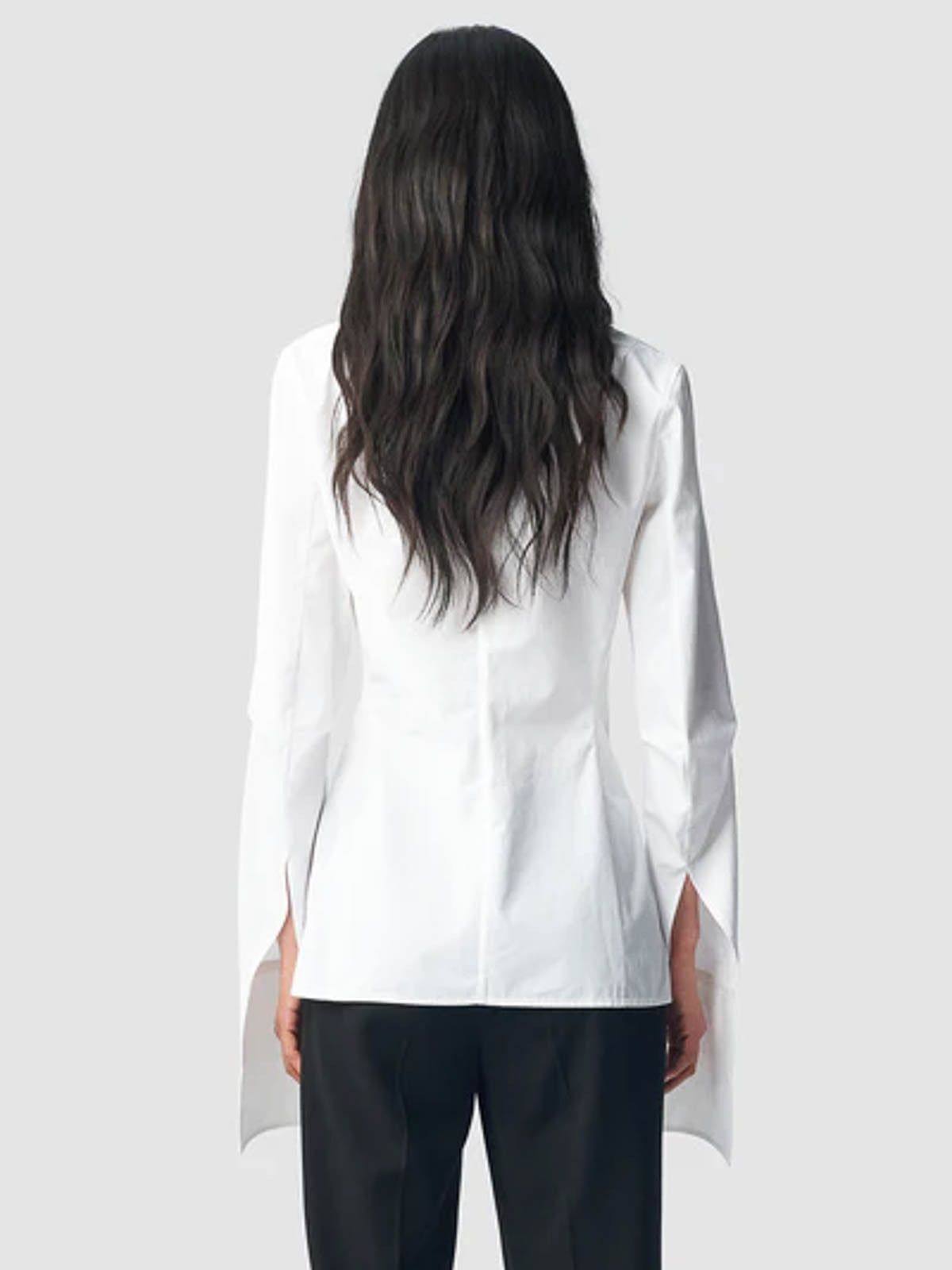 Ann Demeulemeester Ann Demeulemeester White Linsey Shirt Size XS / US 0-2 / IT 36-38 - 3 Thumbnail
