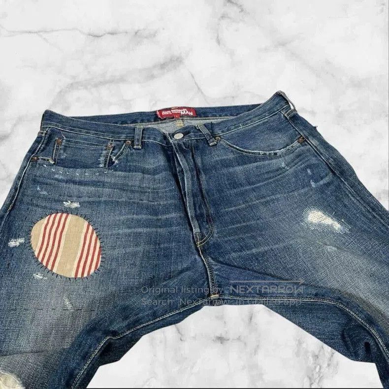 Junya Watanabe Junya Watanabe x Levi's Distressed Denim Pants. Size US 34 / EU 50 - 9 Thumbnail