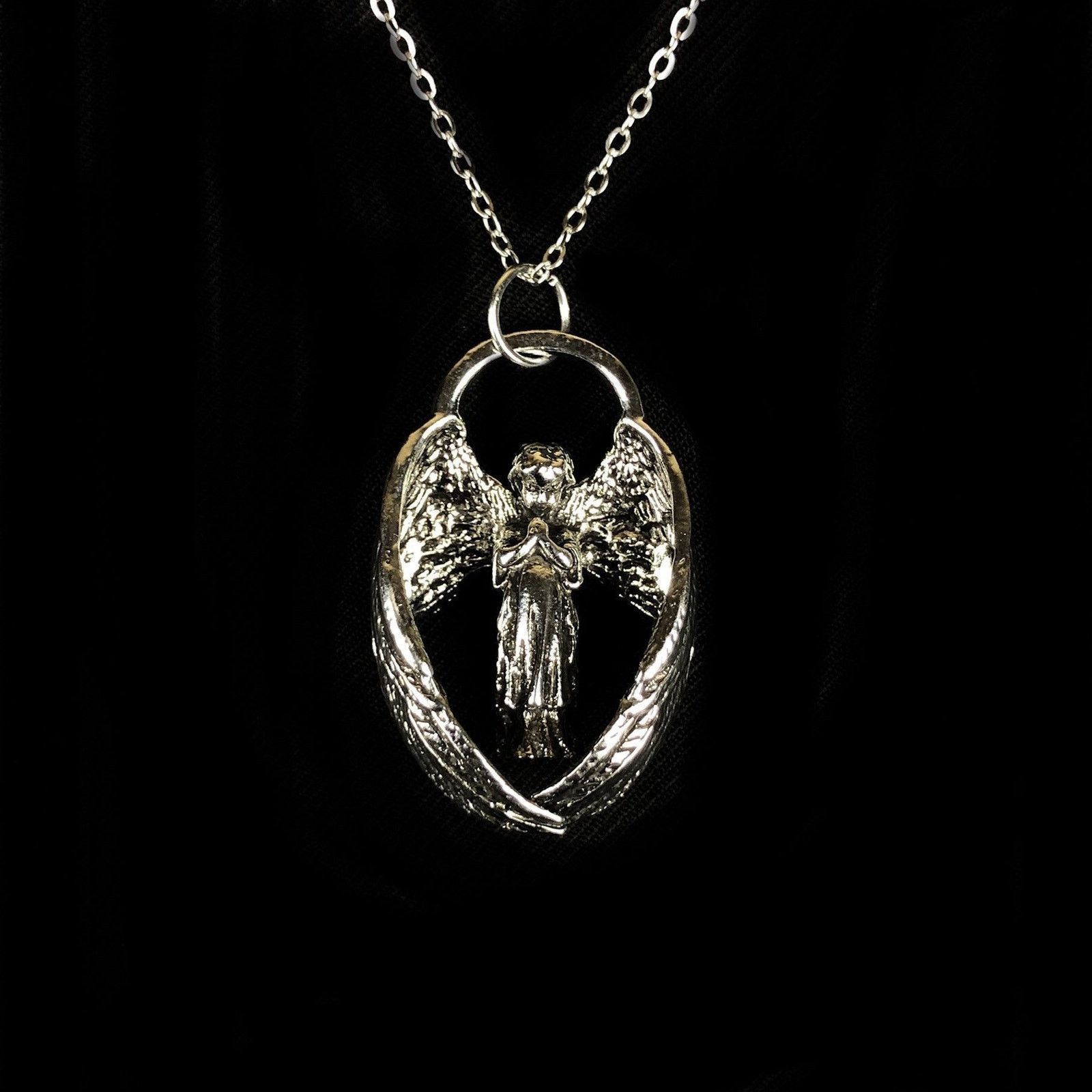 Jewelry Angel Necklace Punk Chain Size ONE SIZE - 5 Thumbnail