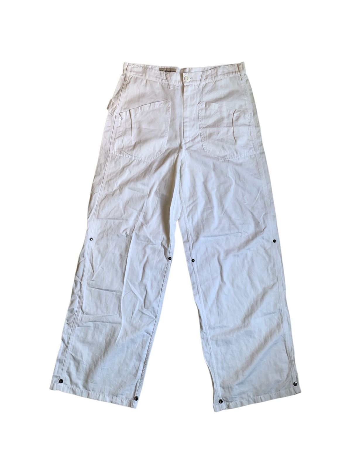 Emporio Armani × Vintage Rare Vintage Emporio Armani Knee Button Baggy Style Size US 30 / EU 46 - 1 Thumbnail