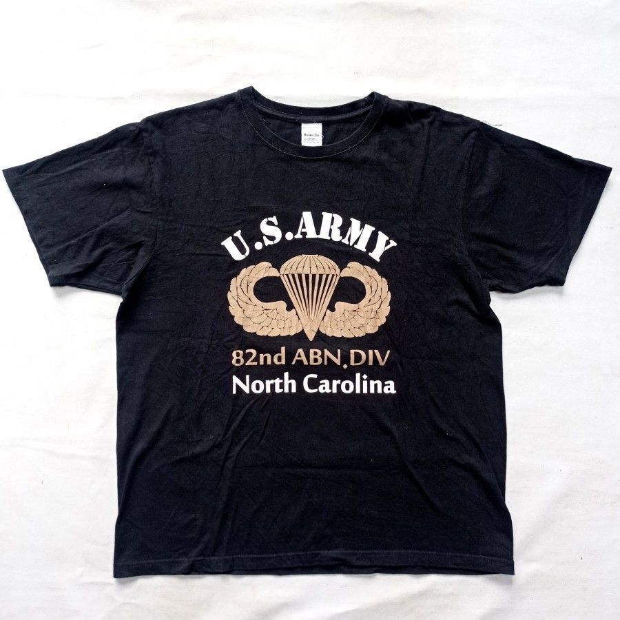US ARMY Logo houston inc japan casual tshirt