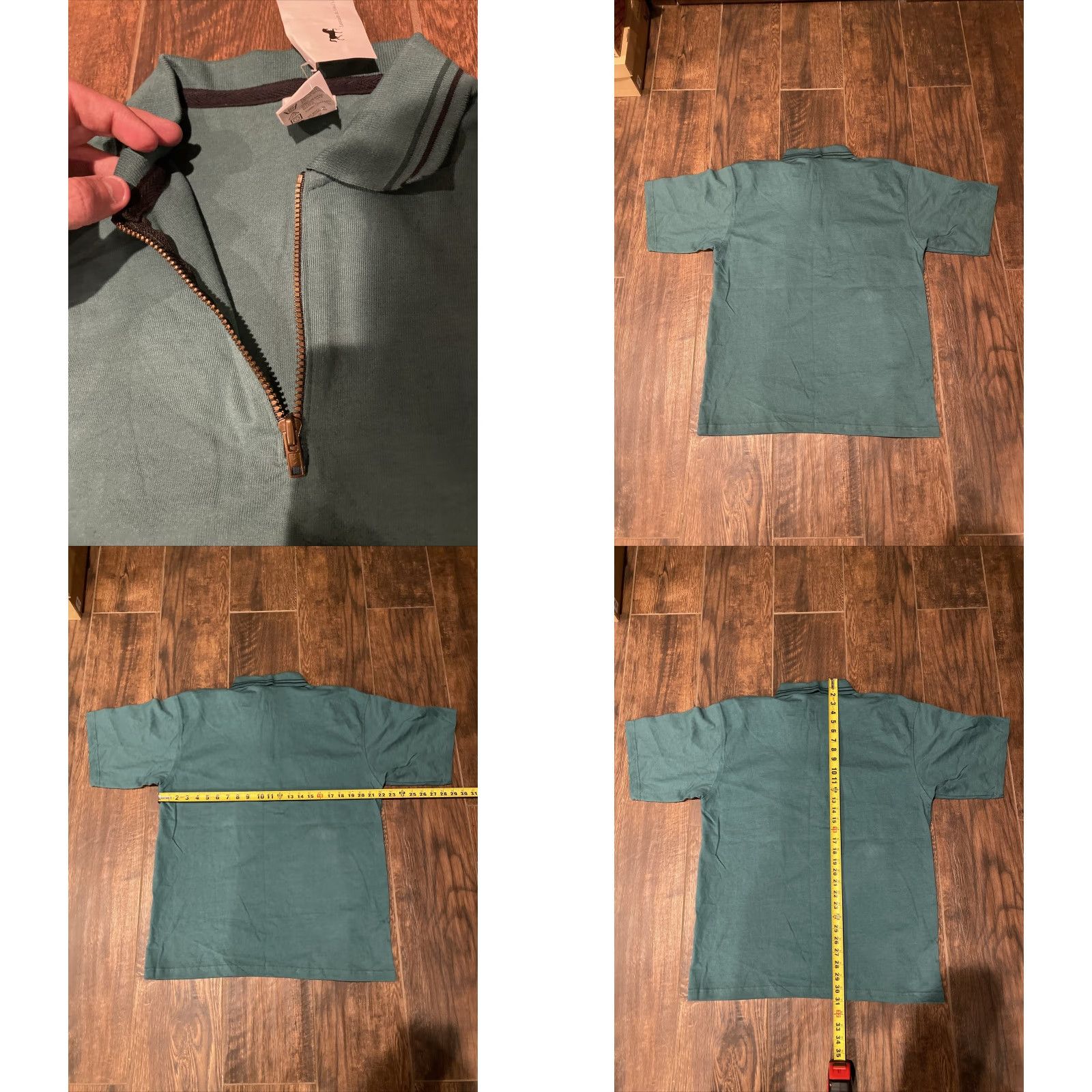 Vintage VINTAGE Leonardo da Vinci’S Horse Shirt L Green Mens Shirt 1999 Polo Quarter Zip Size US L / EU 52-54 / 3 - 8 Thumbnail