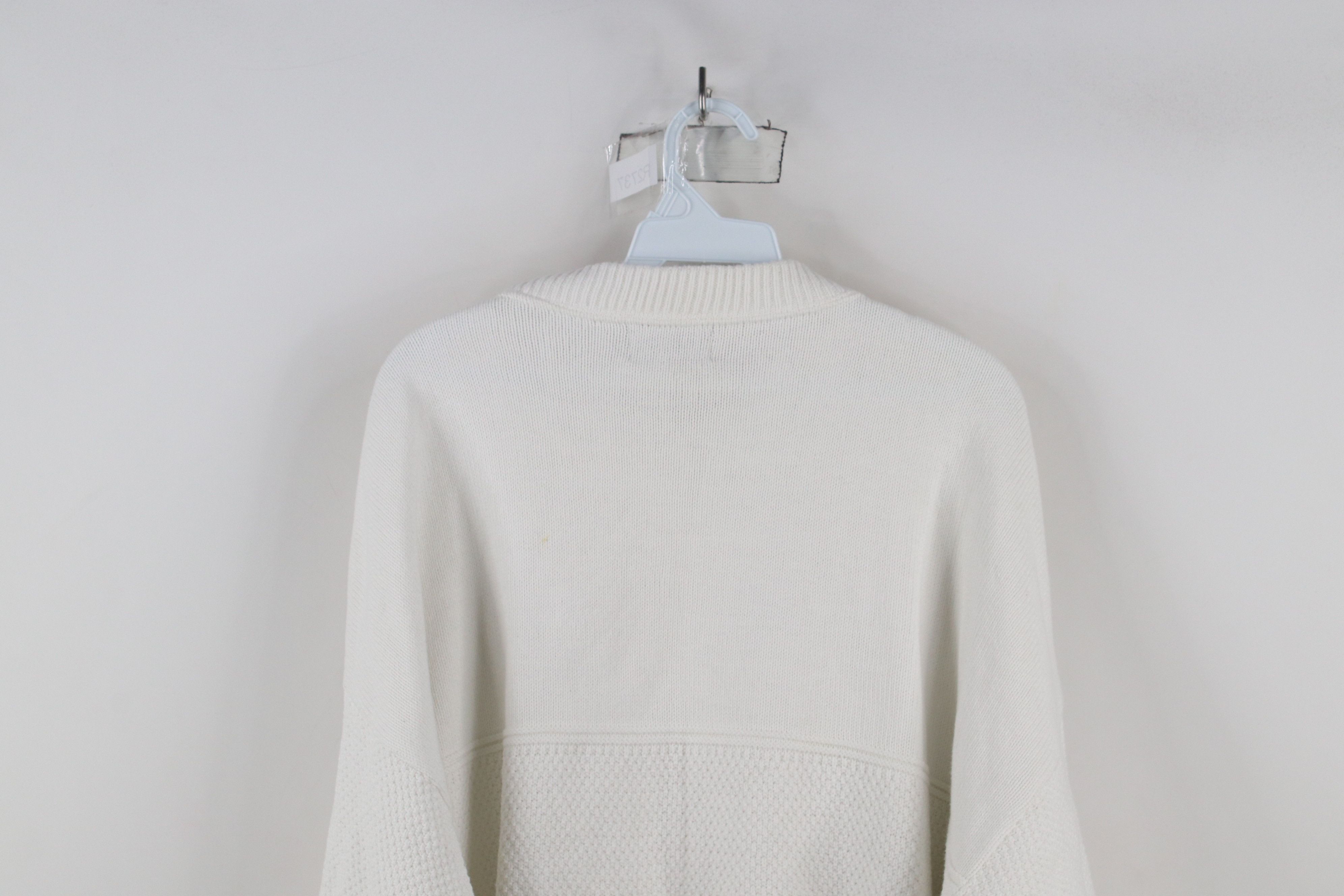 Vintage Vintage 90s Streetwear Cotton Textured Knit Sweater USA Size US XXL / EU 58 / 5 - 12 Thumbnail