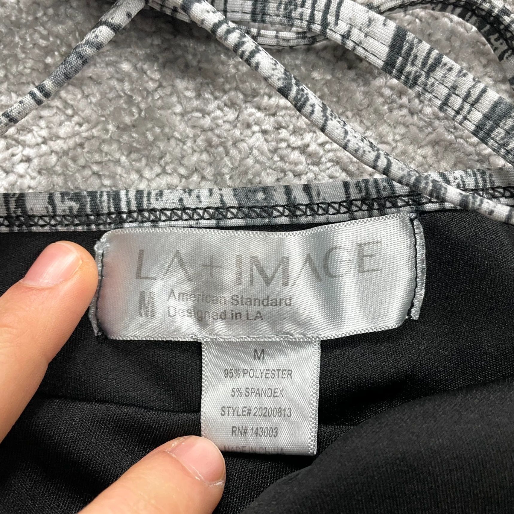 Vintage LA + Image Tank Women Medium Black Halter Crisscross Back Active Sports Size M / US 6-8 / IT 42-44 - 4 Thumbnail