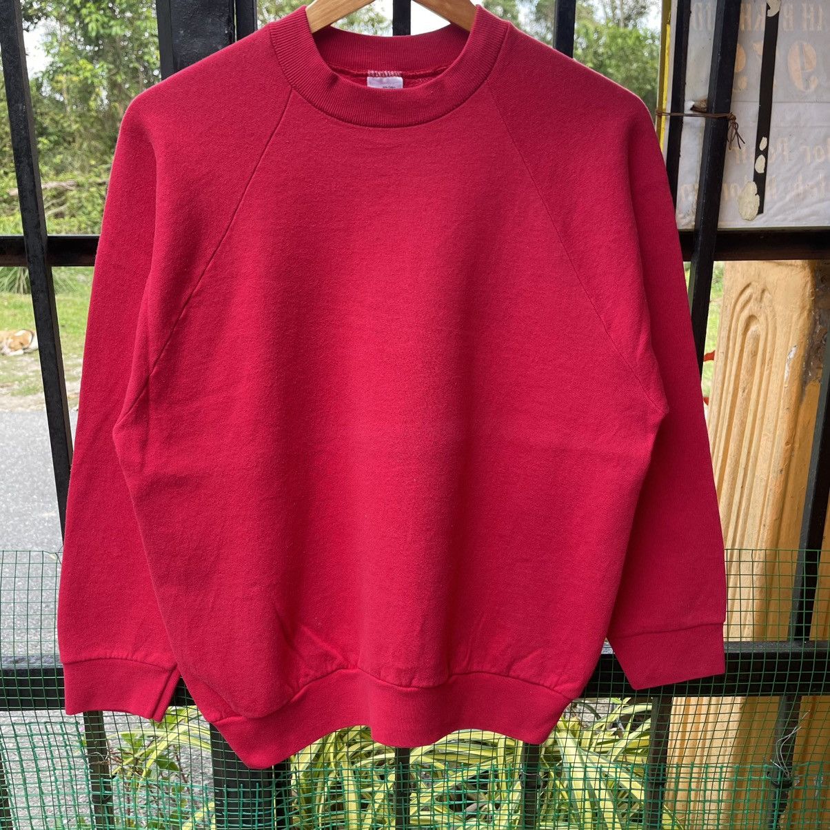 Fruit Of The Loom 🔥Vintage 90s Fruit Of The Loom Minimalist Plain Sweatshirts Size US M / EU 48-50 / 2 - 5 Thumbnail