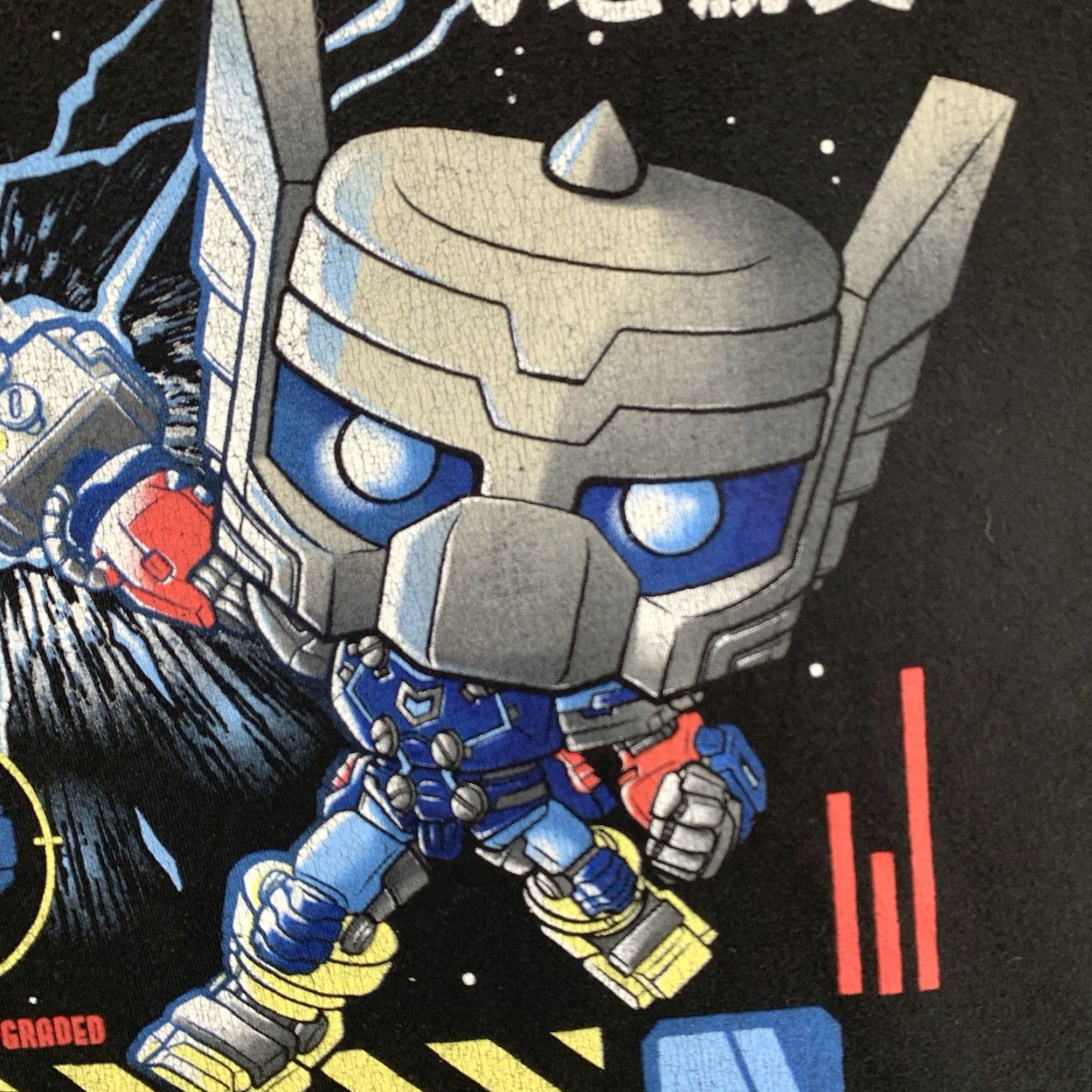 Vintage Funko Pop Shirt XL Black Thor Mech Suit Thunder Technology Graphic Tee Marvel Comics Unisex Adults Crew Neck Short Sleeve Limited Edition Size US XL / EU 56 / 4 - 4 Thumbnail