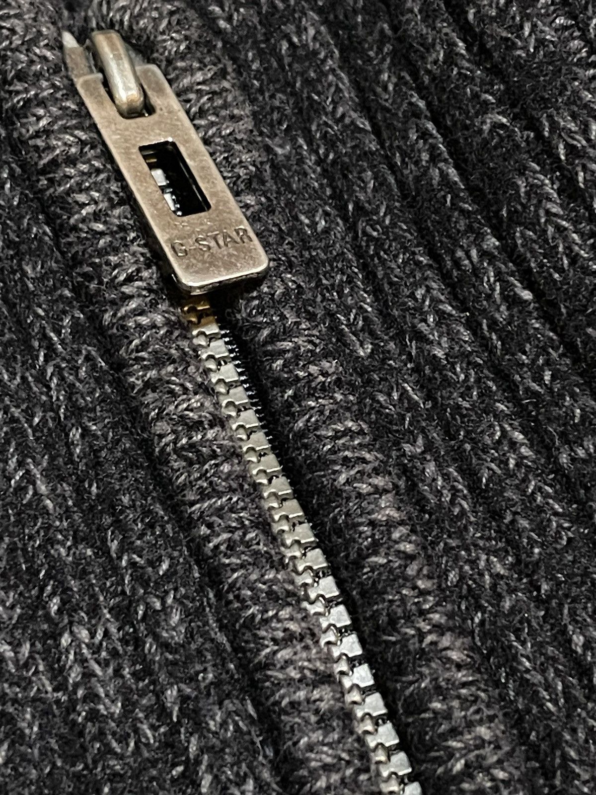 Hysteric Glamour G-Star RAW Wool Knit Sweater Big Back Logo Full Zip Size US M / EU 48-50 / 2 - 7 Thumbnail
