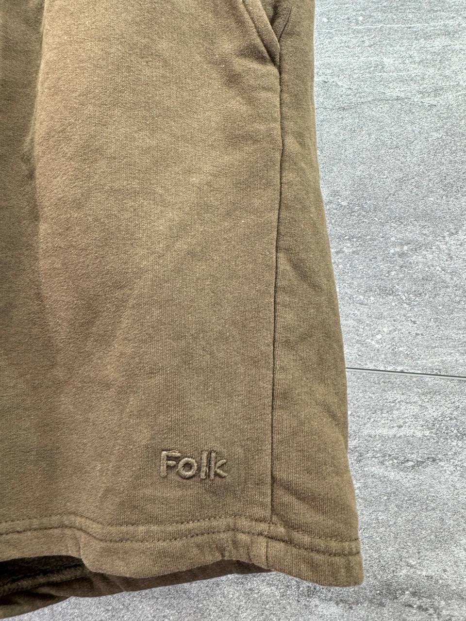 Folk Folk Flat Cotton Casual Mens Brown Shorts Size US 34 / EU 50 - 2 Thumbnail
