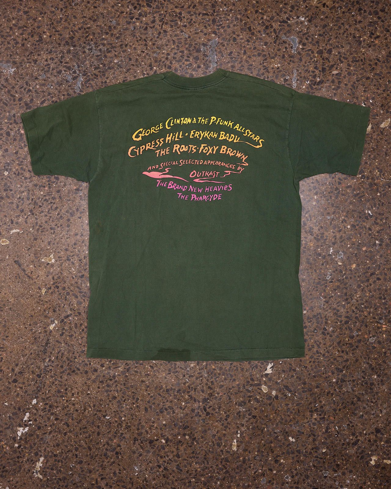 Fruit Of The Loom Vintage Smokin' Grooves Concert T-Shirt - Green Size US L / EU 52-54 / 3 - 2 Thumbnail