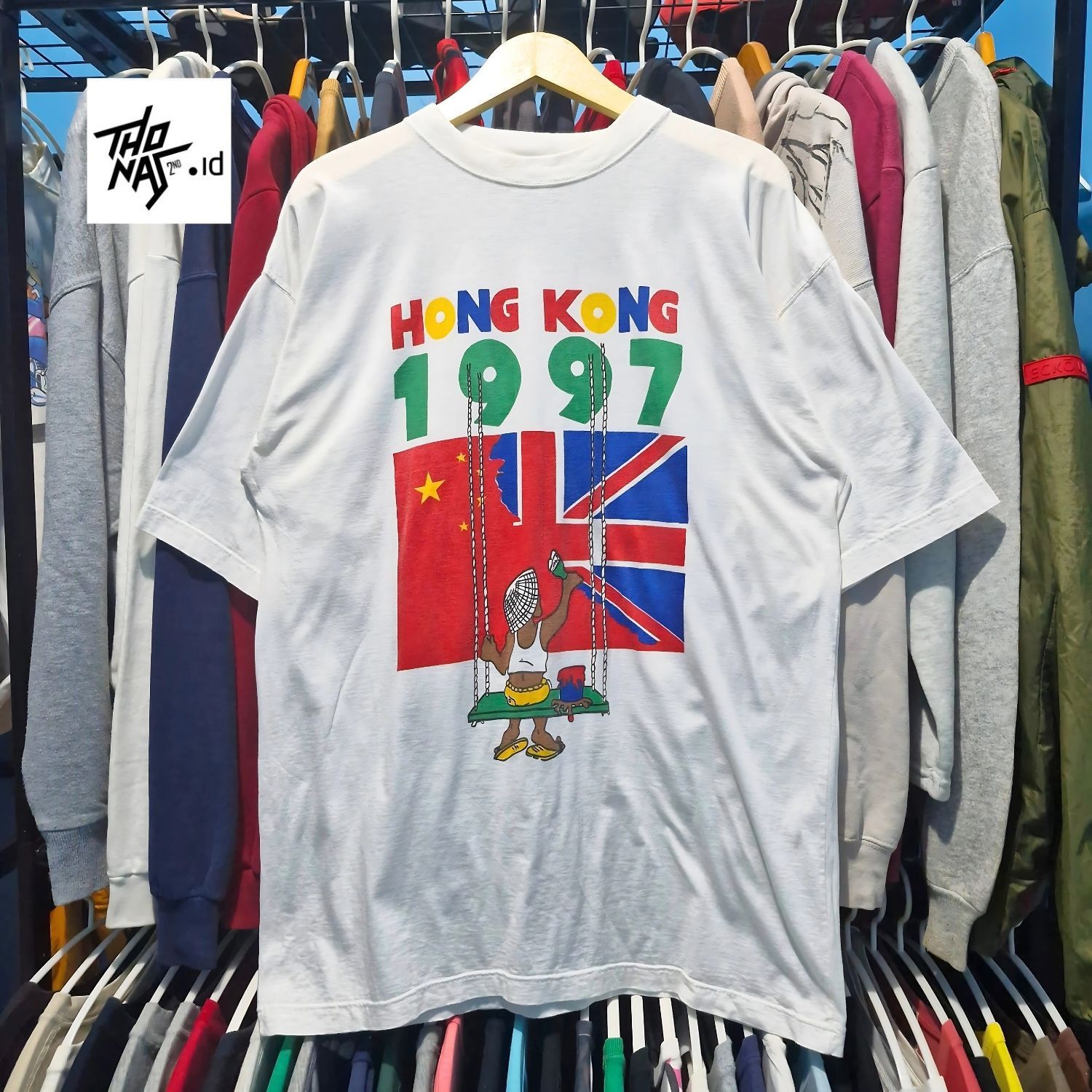 Vintage 1997 Hong Kong Handover commemorative tee