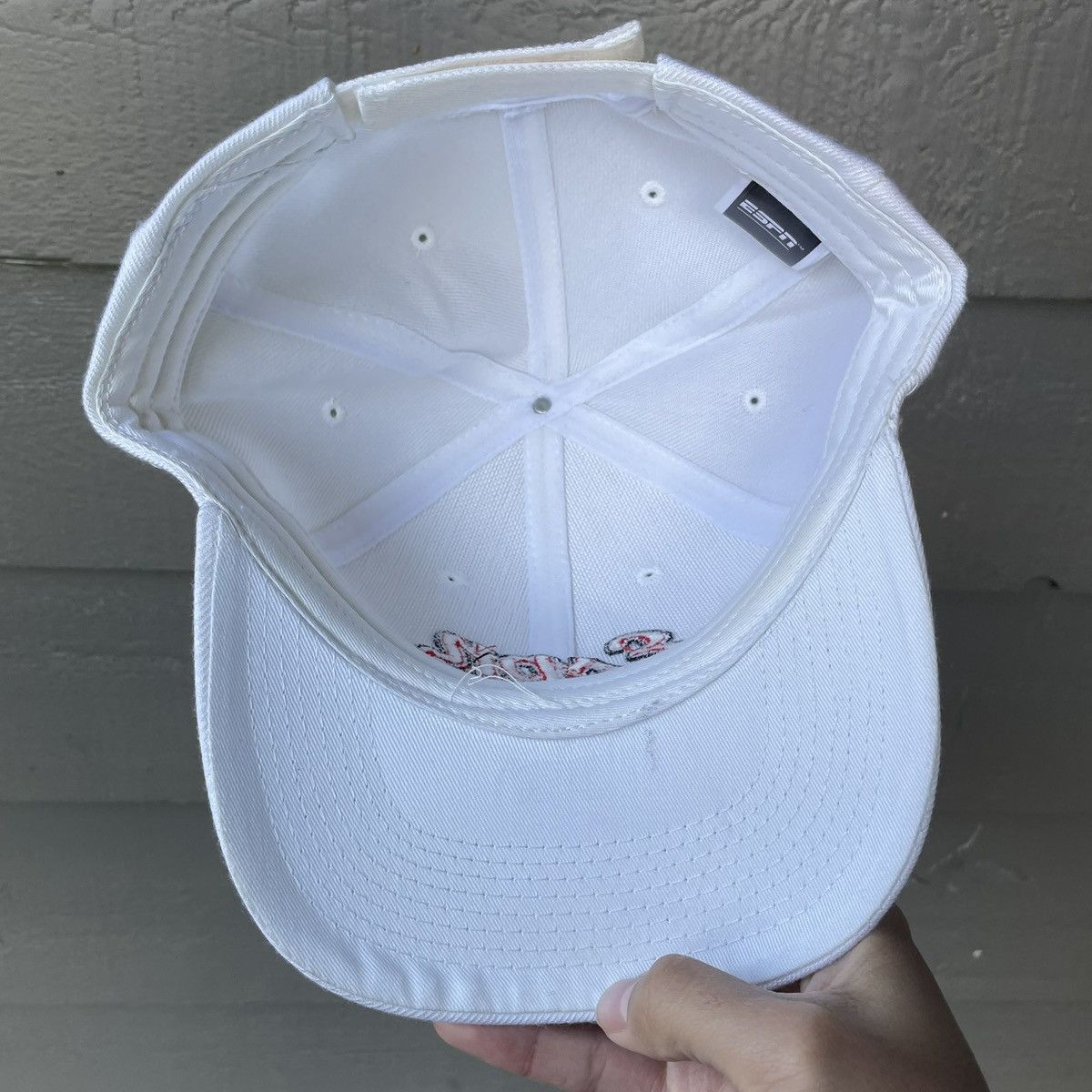Drew Pearson Vintage ESPN Drew Pearson White Wool Strapback Hat NWT Size ONE SIZE - 4 Thumbnail