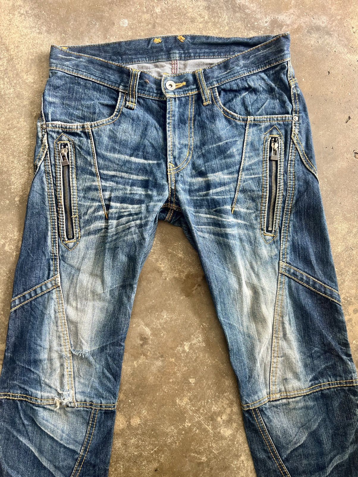 HIDEAWAYS Vintage Nicole Club For Men Indigo Punk Style Jeans Size US 32 / EU 48 - 3 Thumbnail