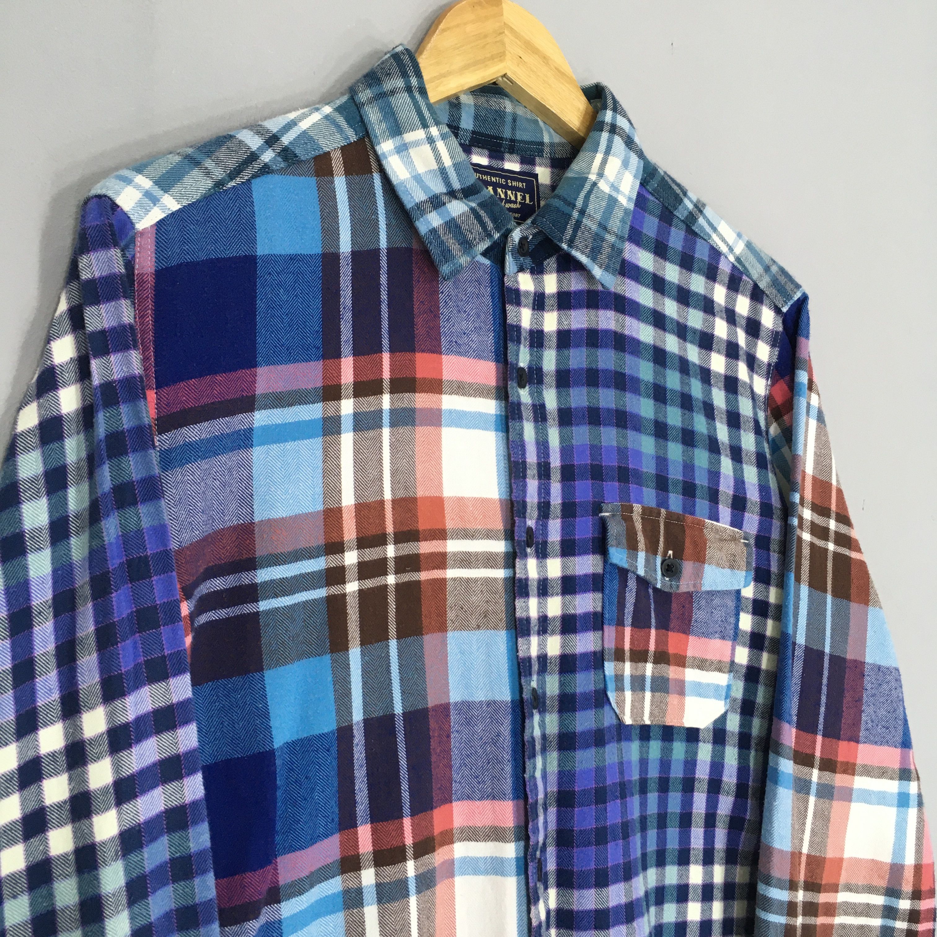 JW Anderson × Uniqlo Patchwork Rebuild Uniqlo Checkered Flannel Shirt Medium Size US M / EU 48-50 / 2 - 3 Thumbnail