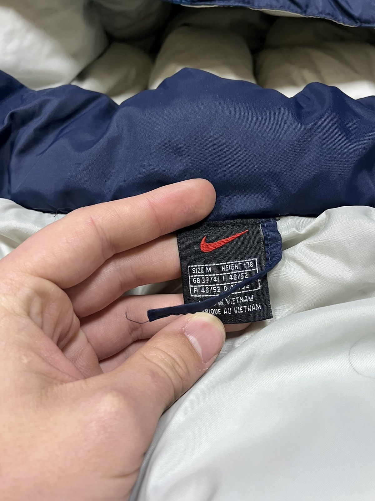 Vintage Nike 1990 vintage puffer down jacket back swoosh Size US M / EU 48-50 / 2 - 3 Thumbnail