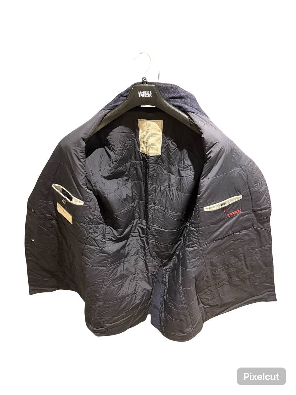 Brunello Cucinelli Brunello Cucinelli Navy Coat Men's Size US L / EU 52-54 / 3 - 3 Thumbnail