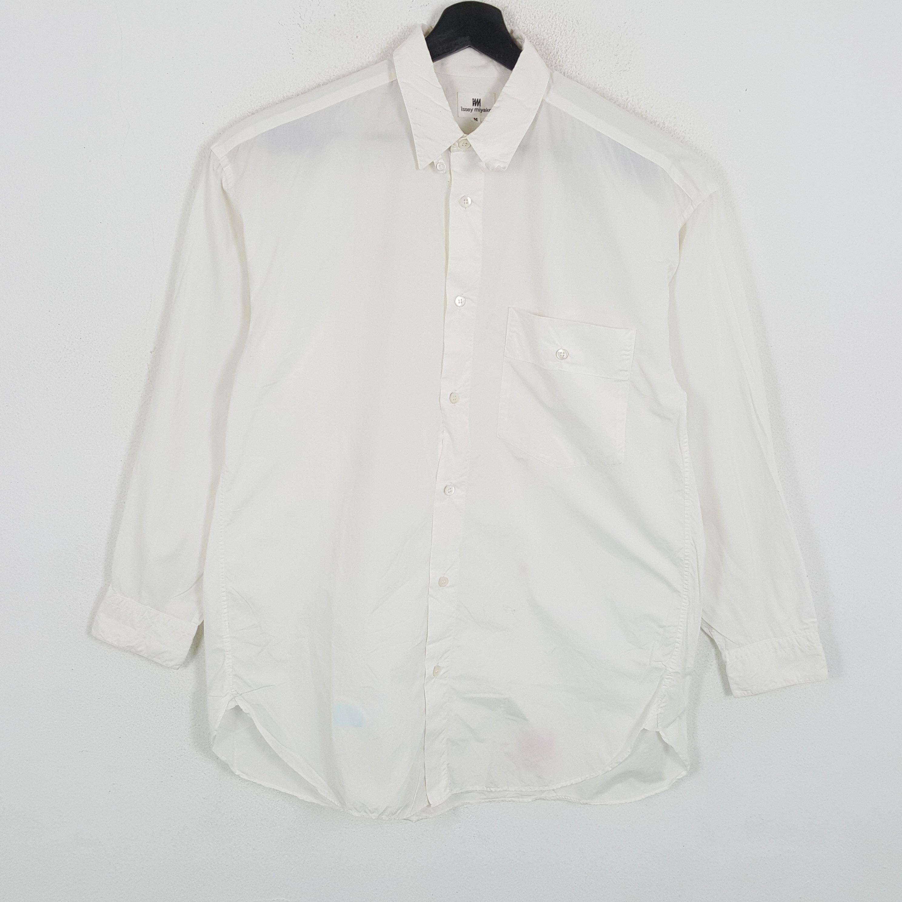 Issey Miyake × Japanese Brand × Vintage ISSEY MIYAKE Japanese Designer Formal Casual Shirt Size US L / EU 52-54 / 3 - 1 Thumbnail