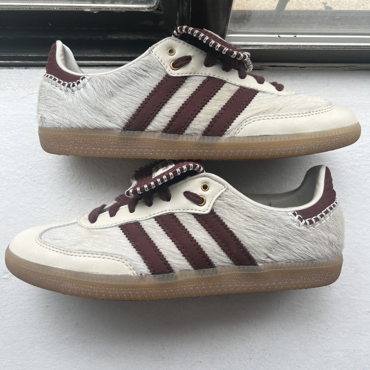 image of Adidas x Wales Bonner Samba Pony Cream White Shoes, Men's (Size 7)