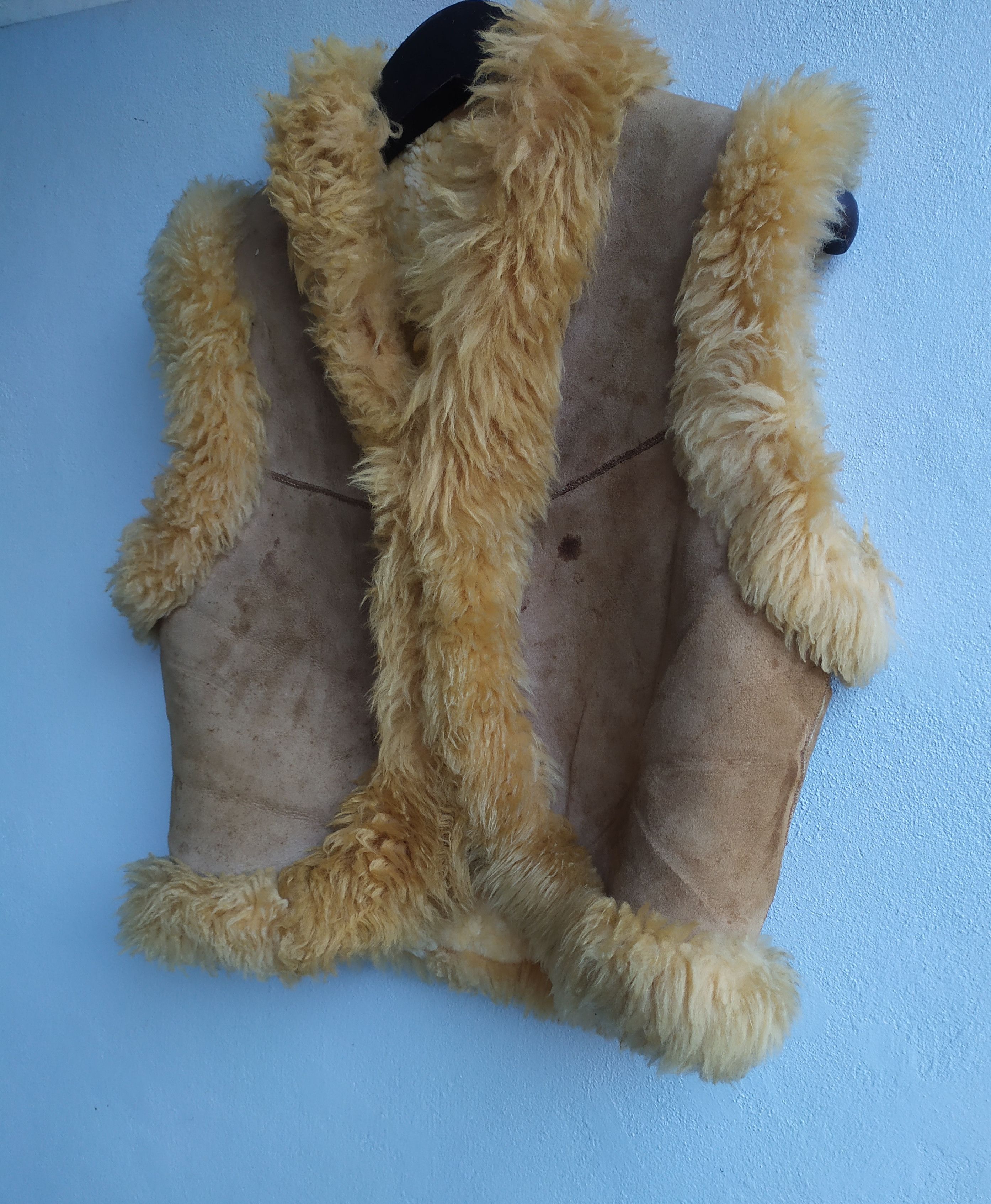 If Six Was Nine × Japanese Brand × Le Grande Bleu (L.G.B.) Kauri Kraft Leather Fur Vest ifsixwasnine lgb style Size US S / EU 44-46 / 1 - 4 Thumbnail